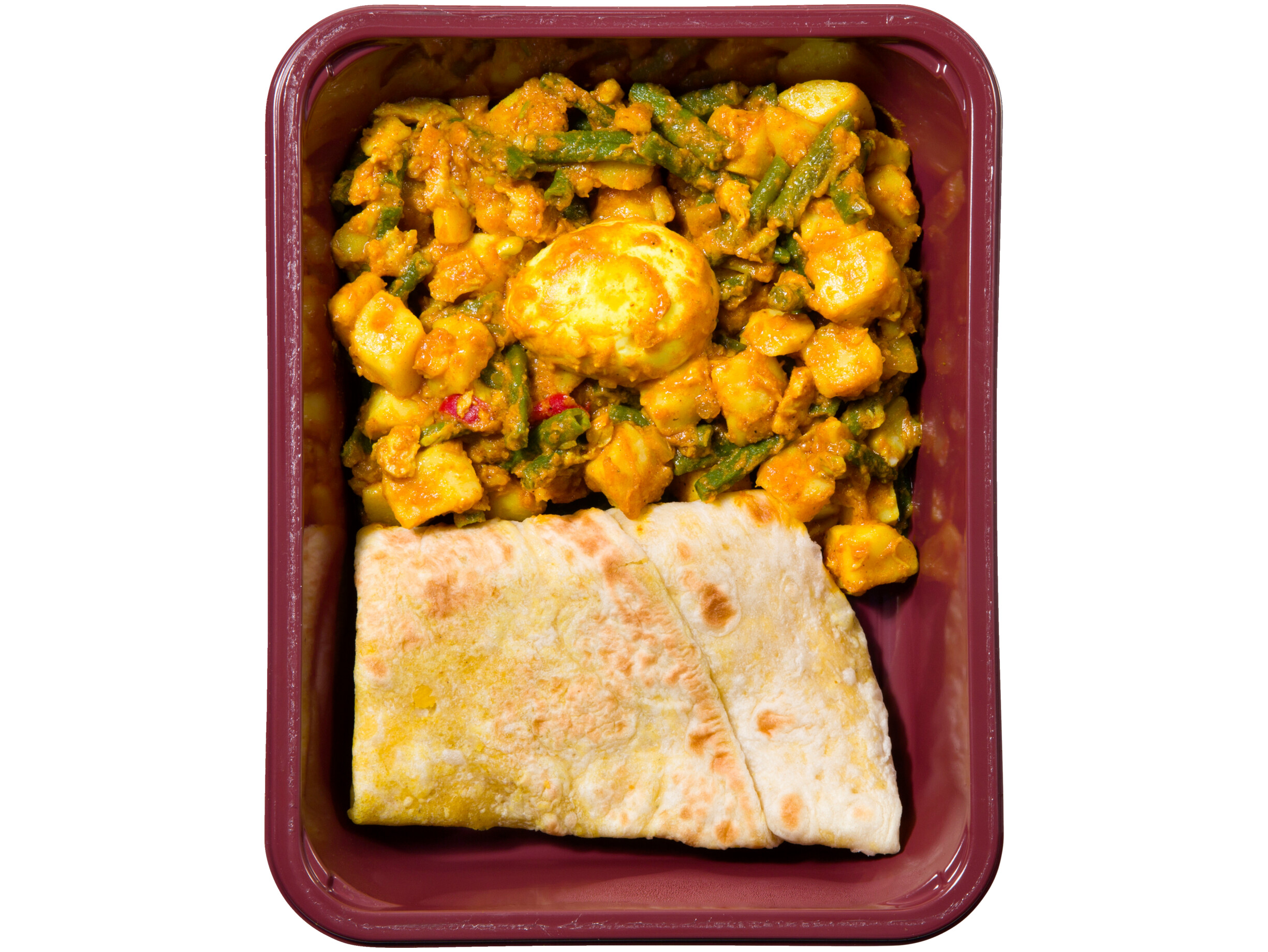 Surinaamse roti met kip en aardappel