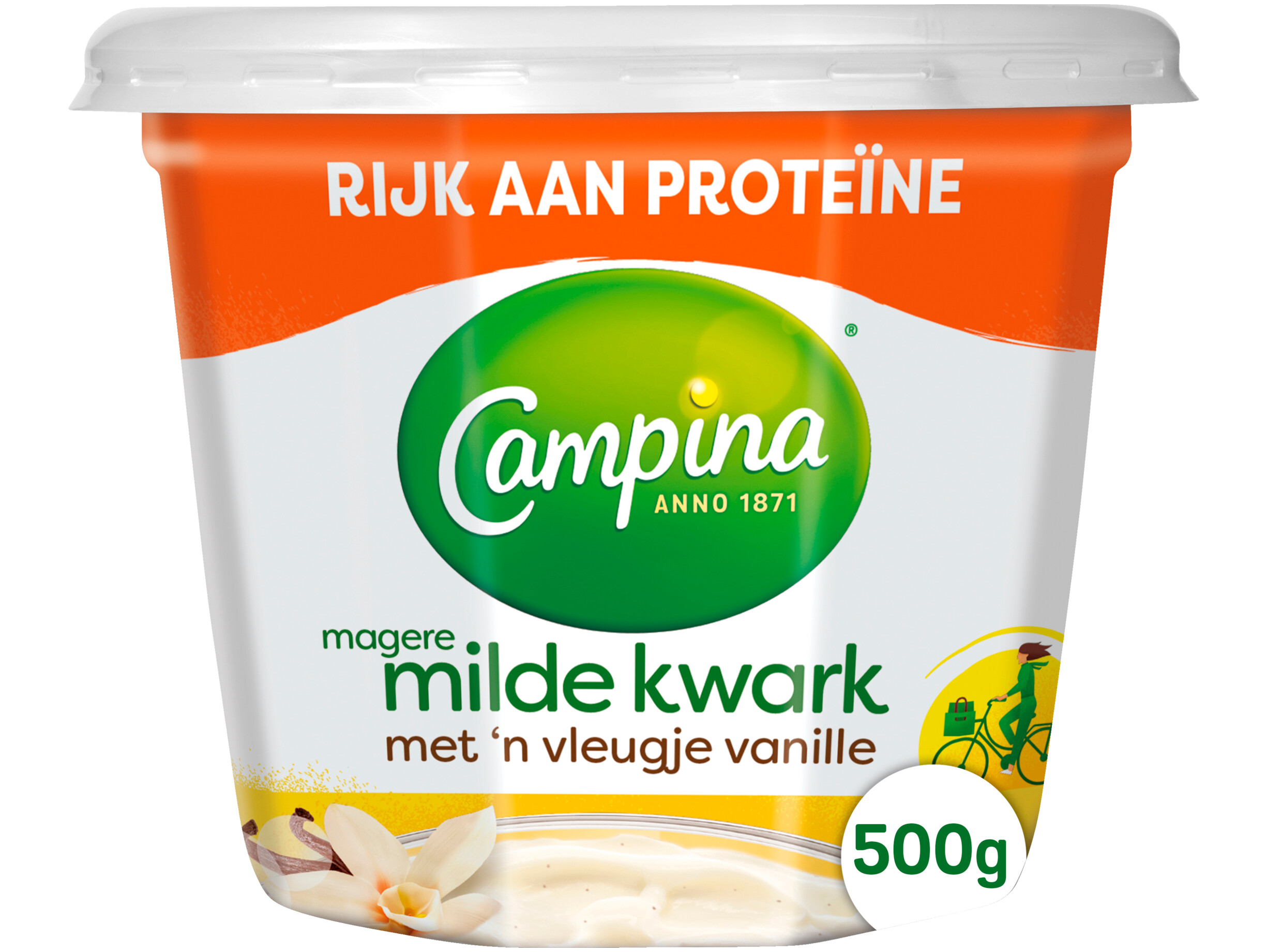 magere kwark met een vleugje vanille