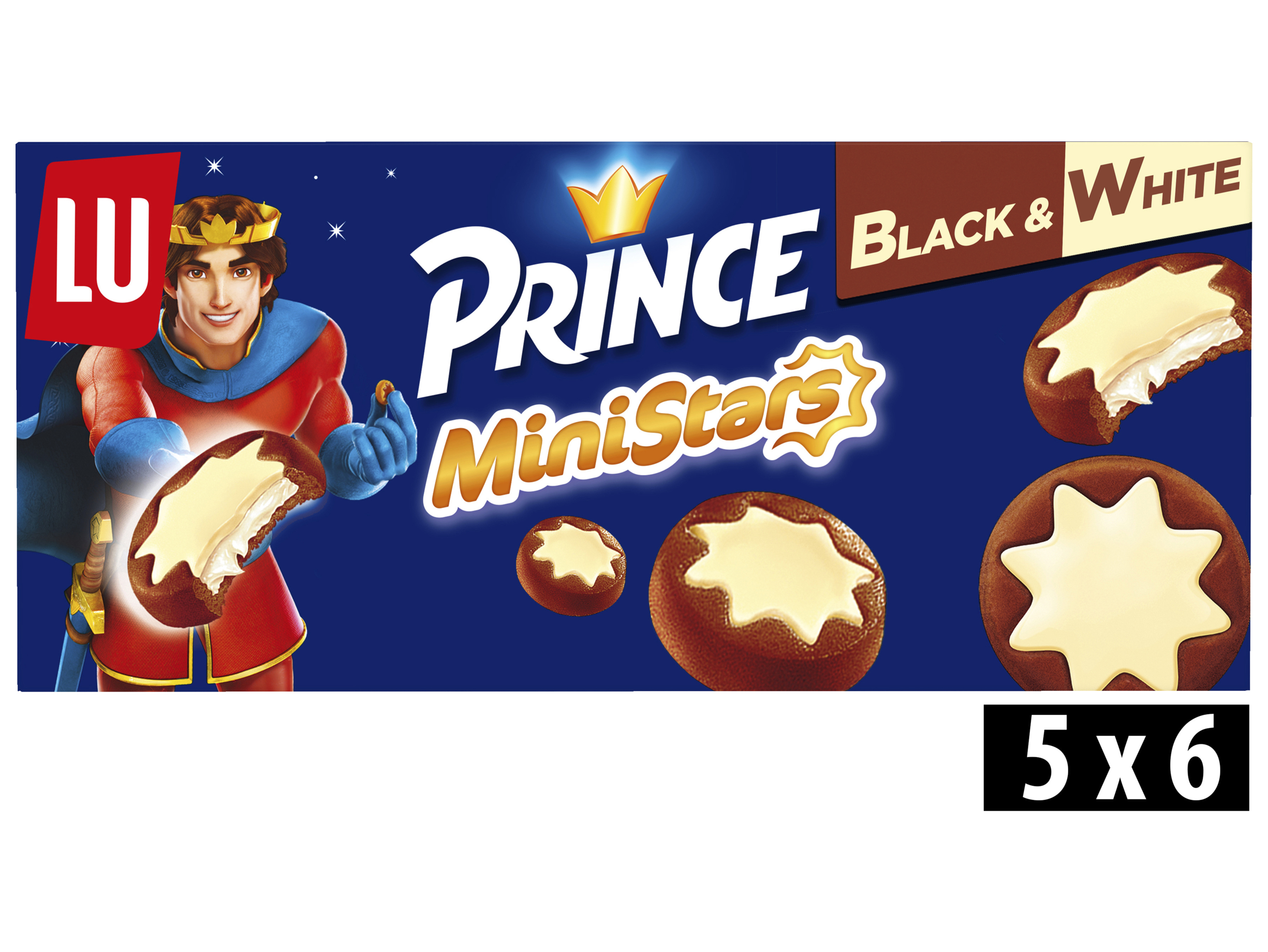 Prince MiniStars koekjes black & white