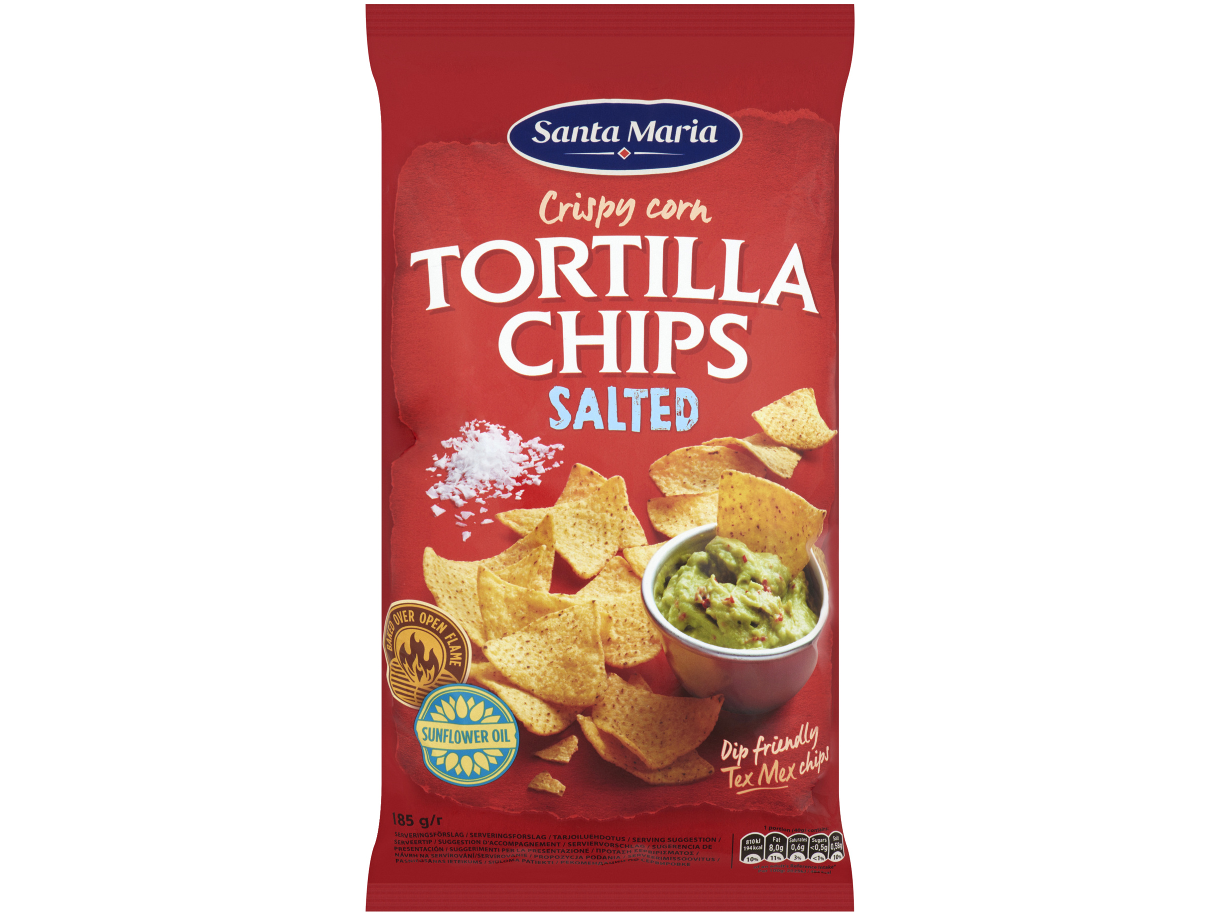 Tortilla chips salted