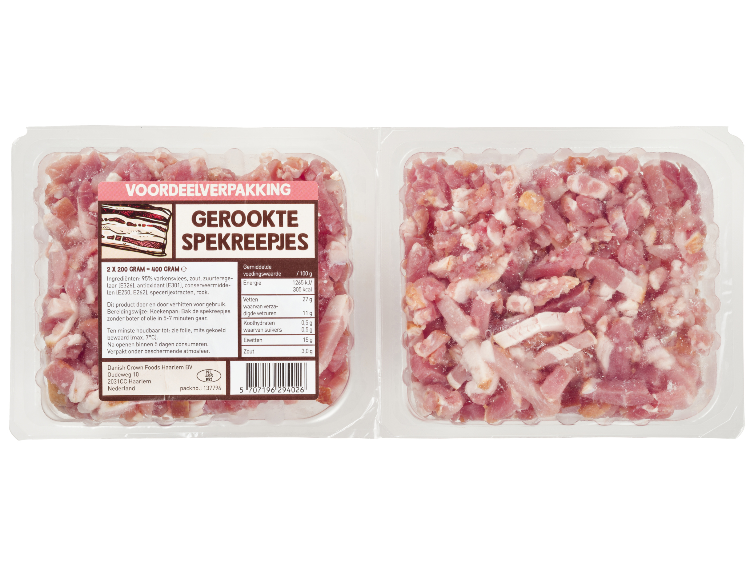 Gerookte spekreepjes