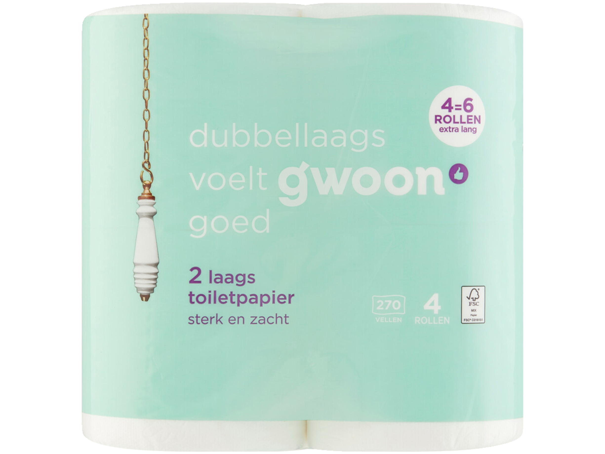 Toiletpapier 2 laags