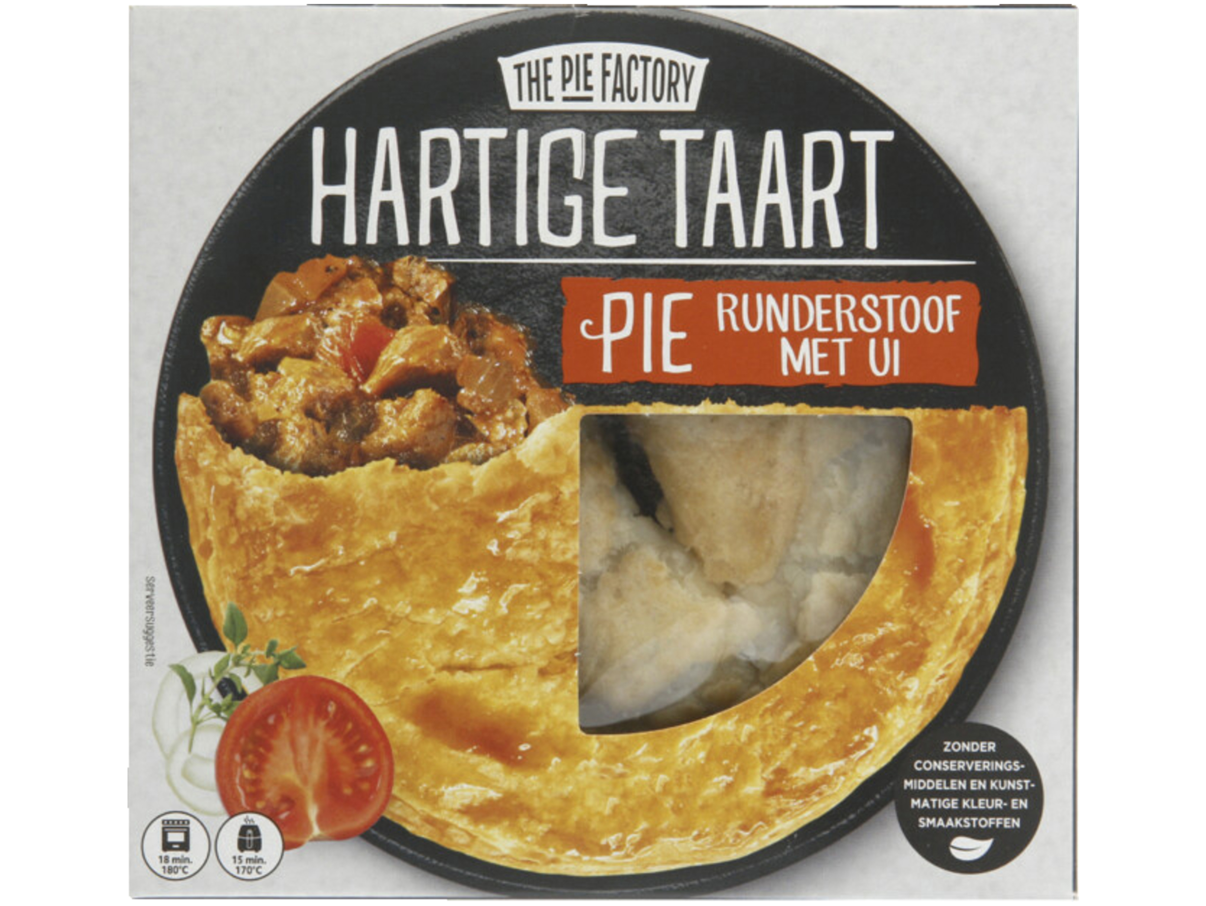 Pie runderstoof met ui