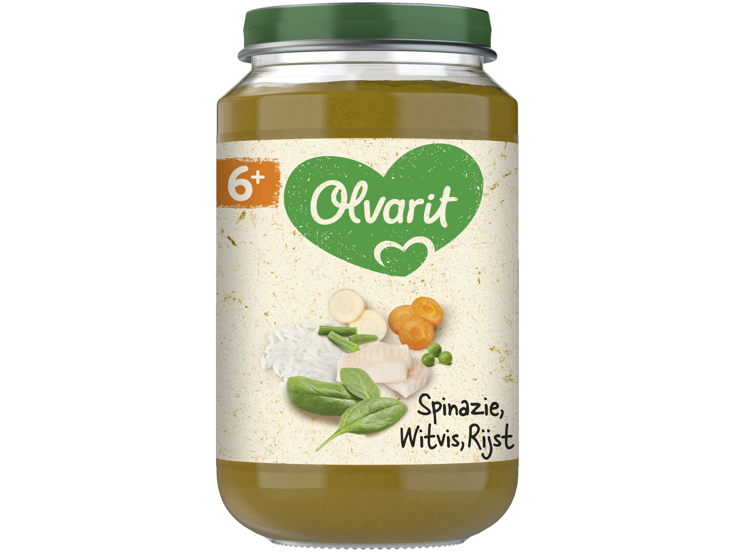 6+ Maanden Spinazie Witvis Rijst
