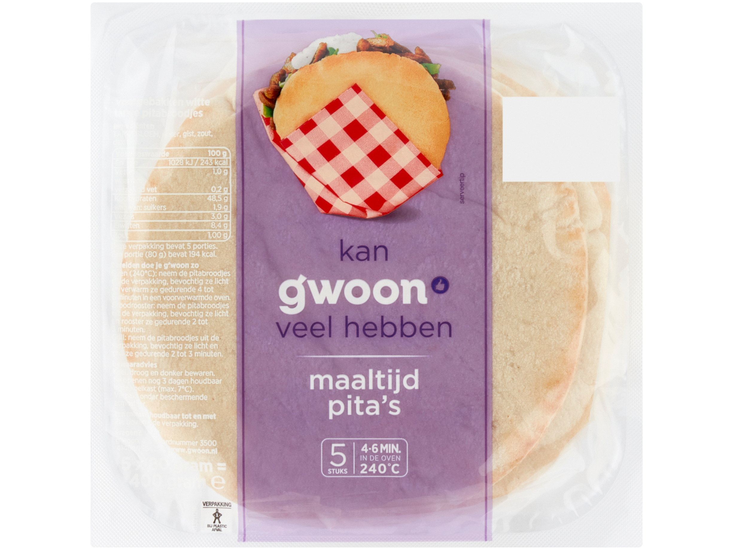 Maaltijd pita`s