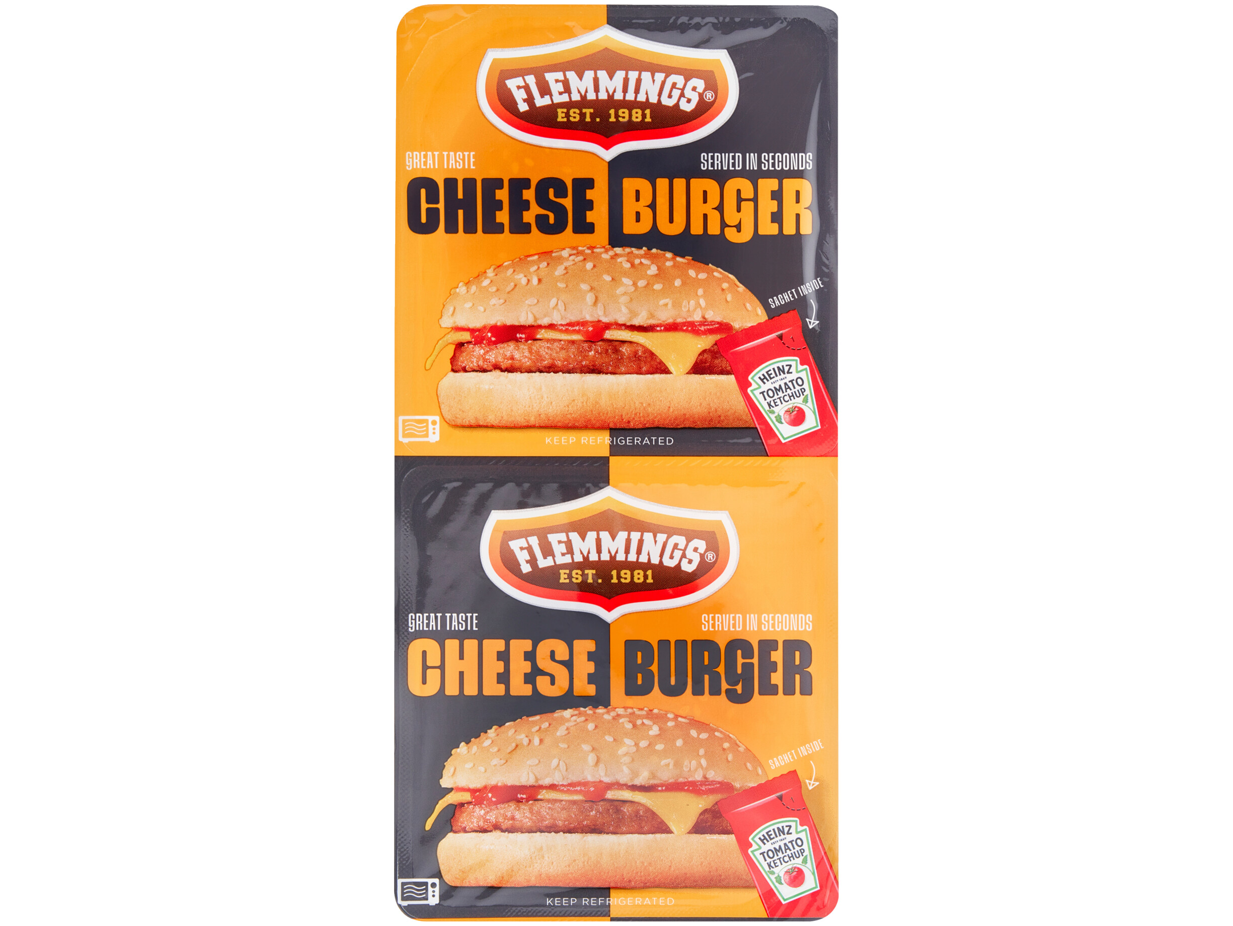 Broodje cheeseburger duo