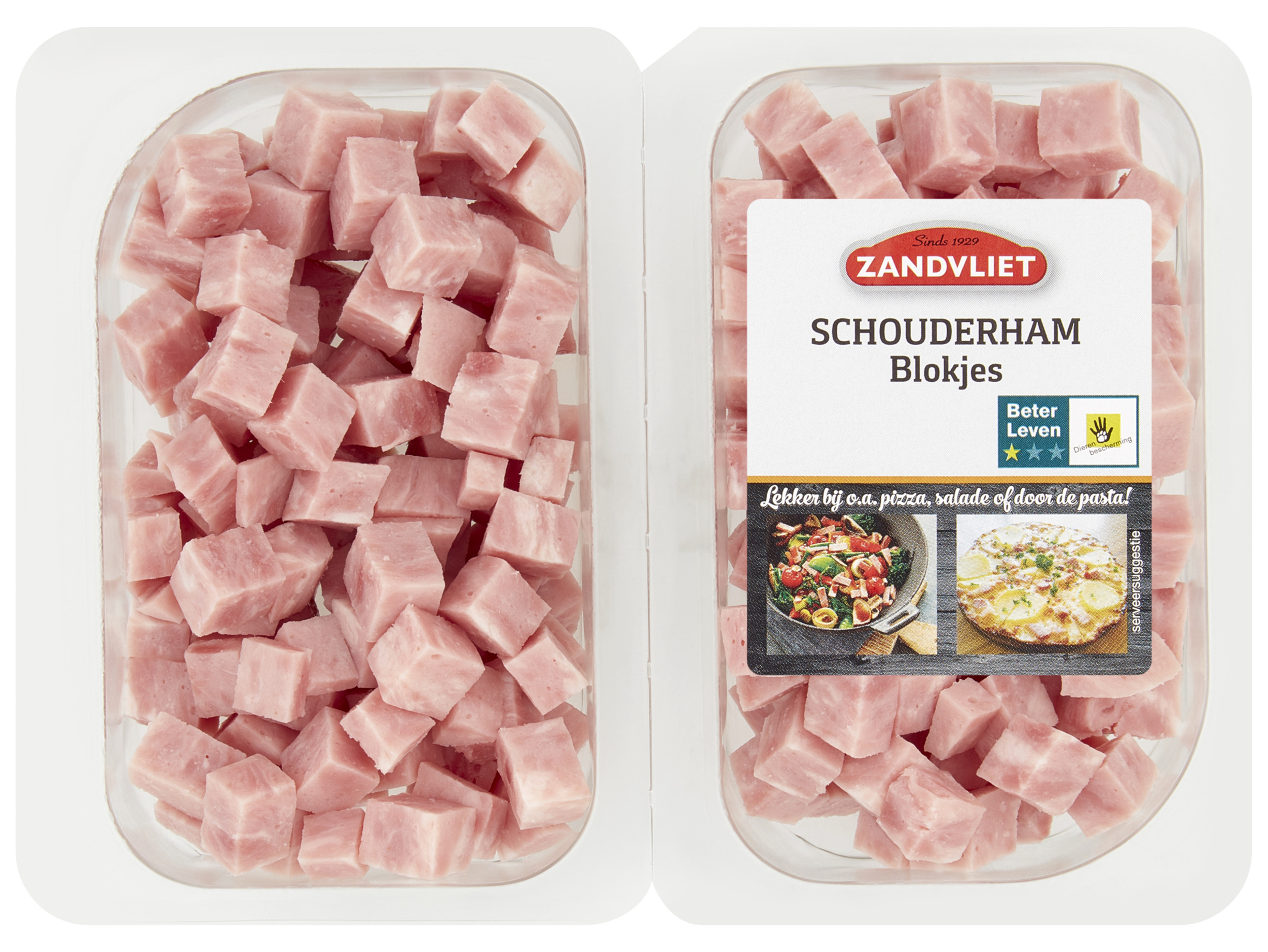 Schouderham blokjes