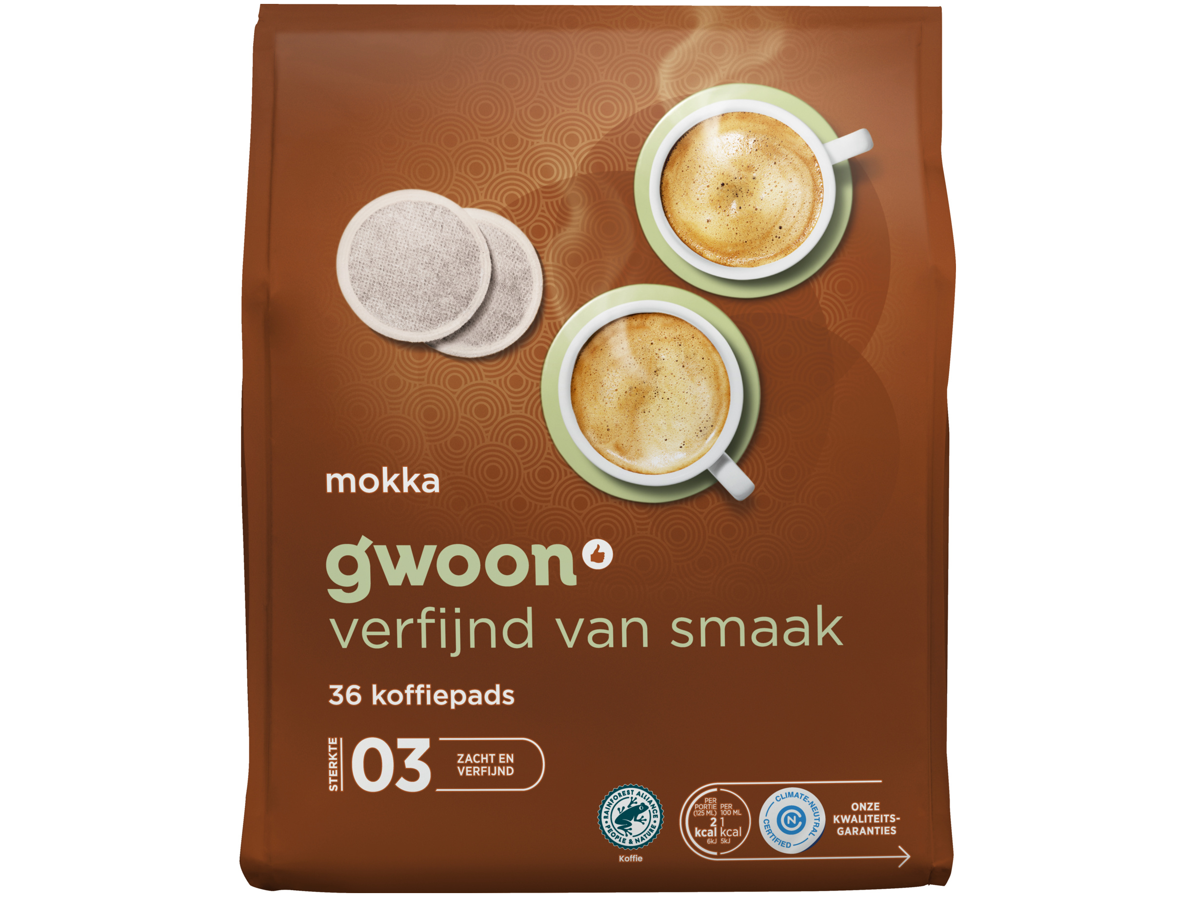 Koffiepads mokka