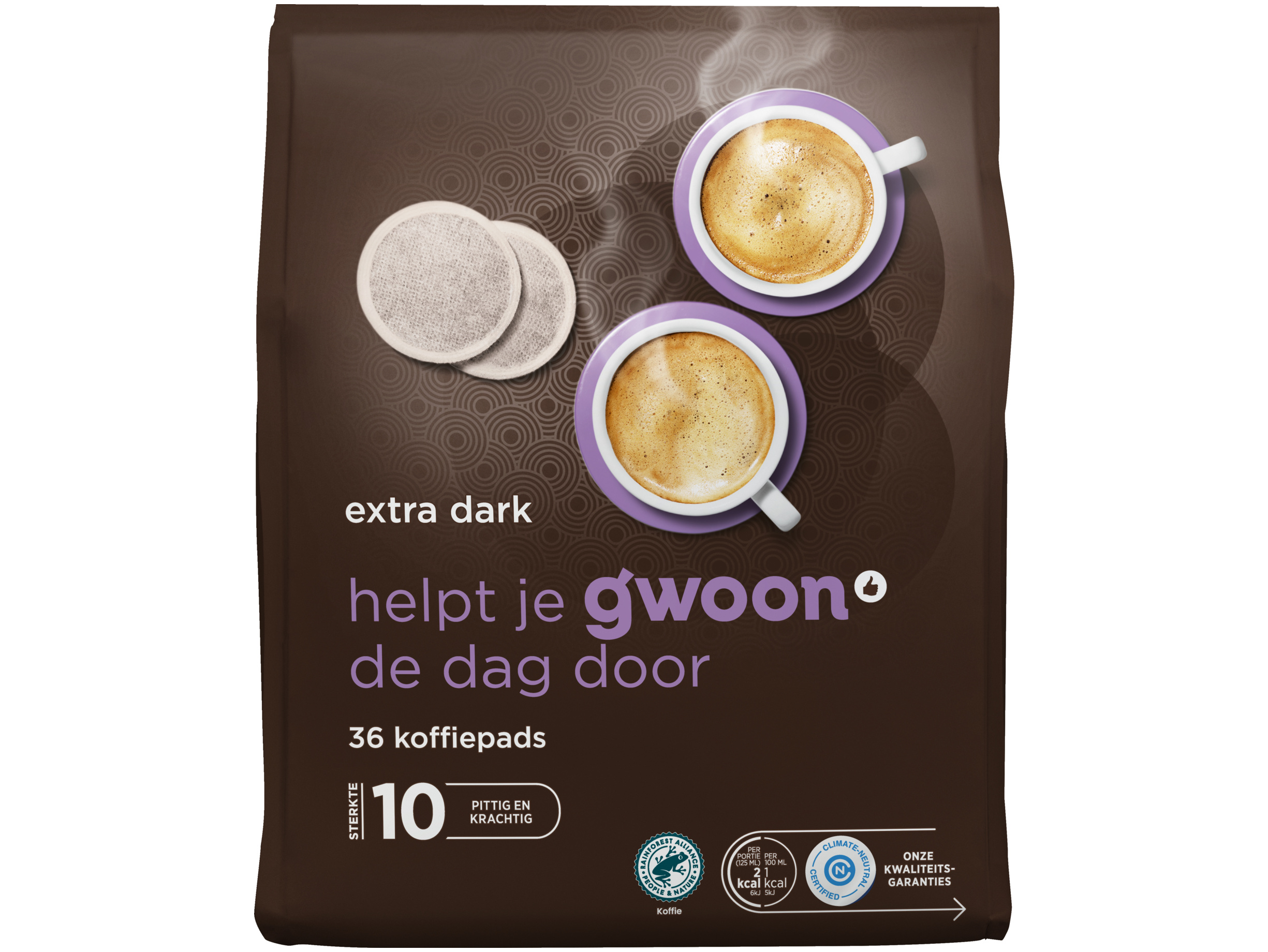 Koffiepads extra dark roast