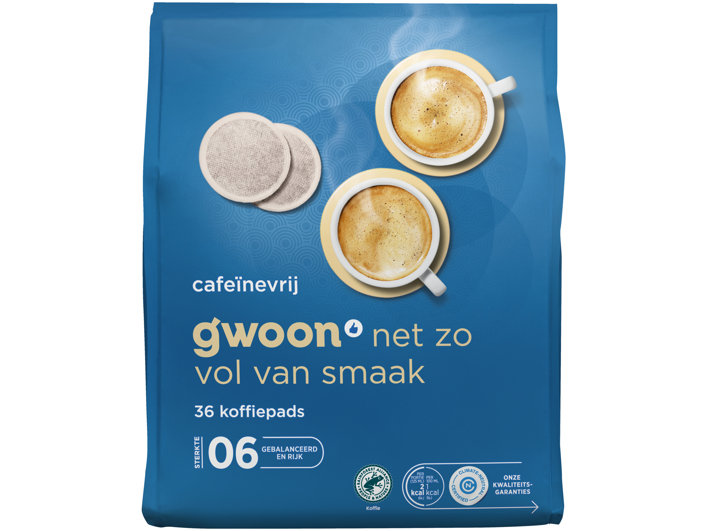 Koffiepads decafé