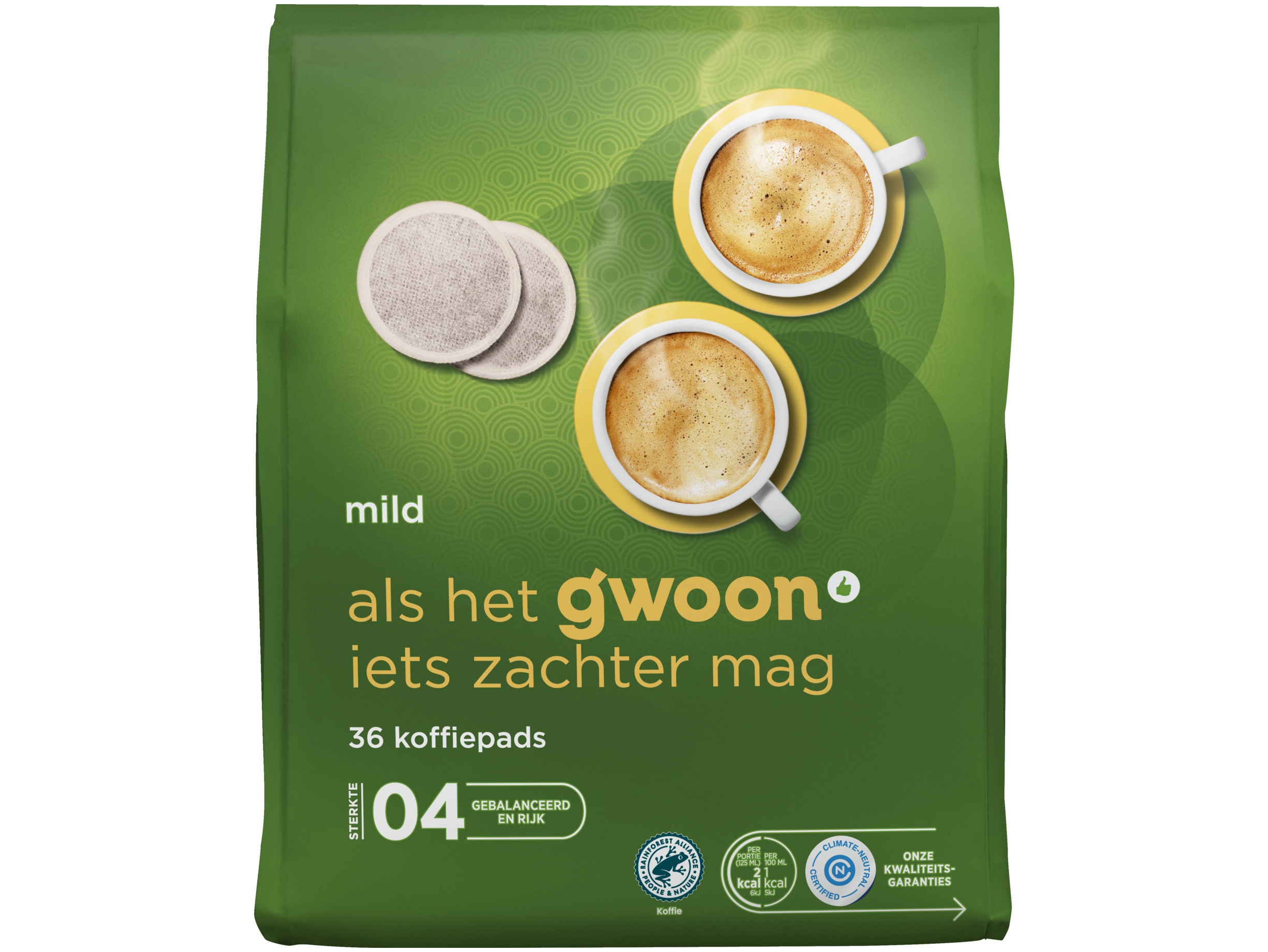 Koffiepads mild