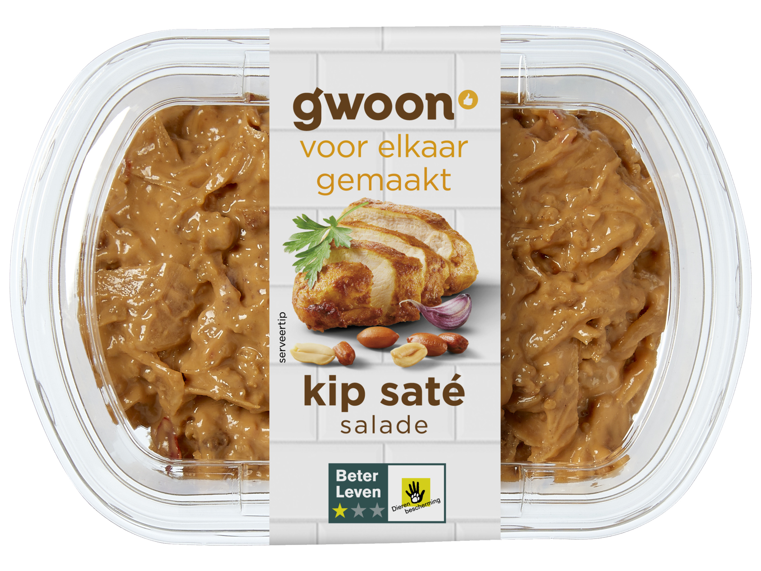Kip-saté salade