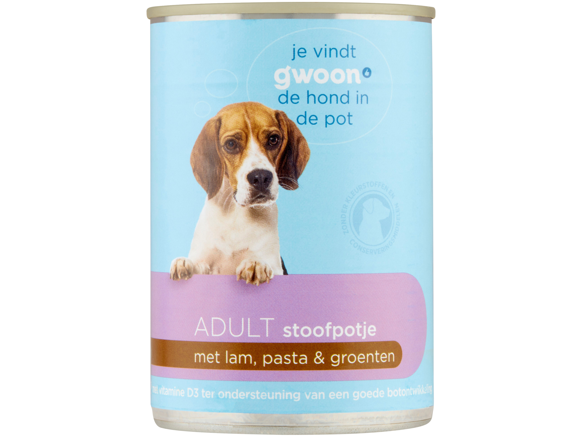 stoofpotje met lam, pasta & groenten- adult hond