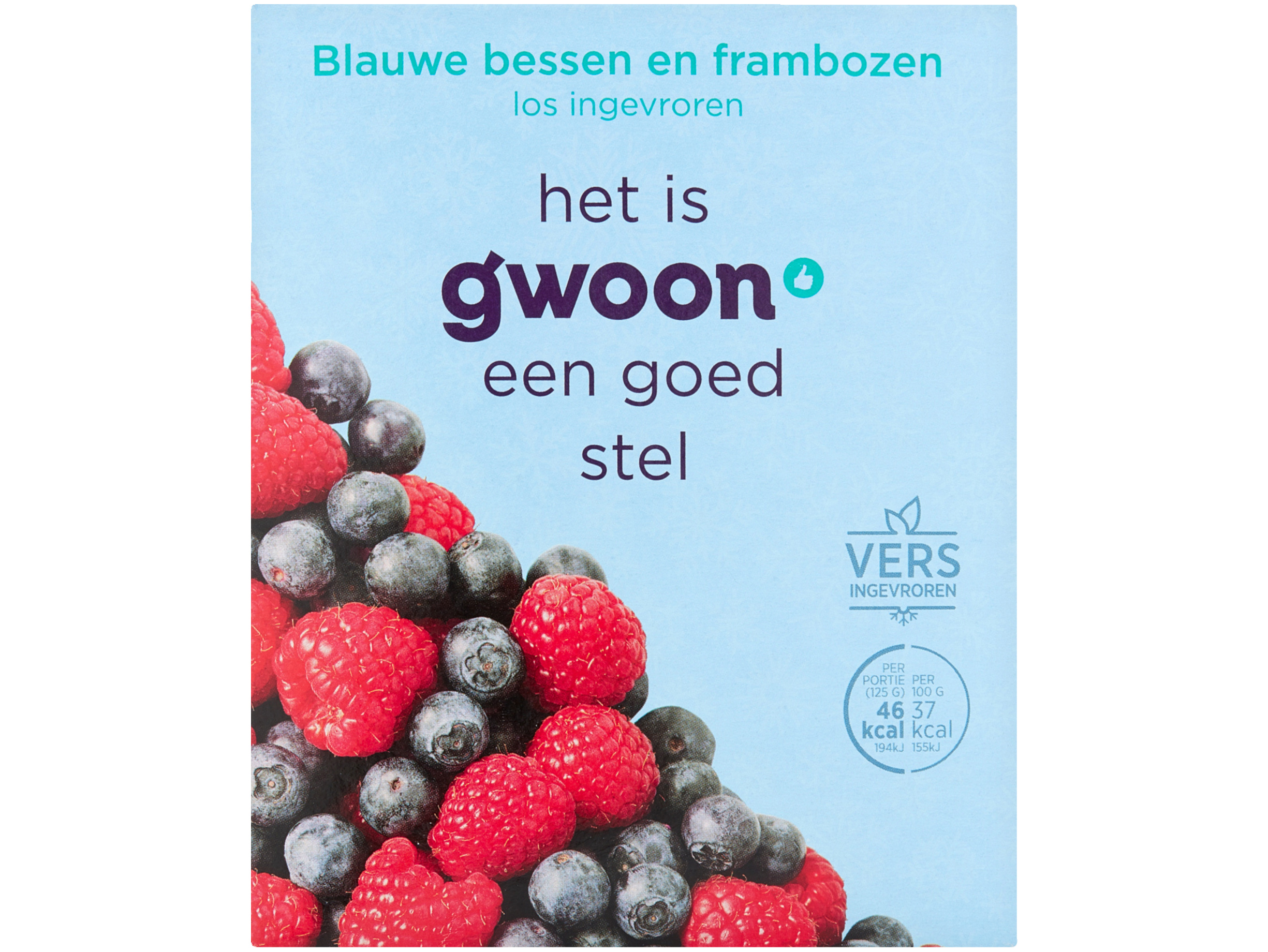 Blauwe bessen/framboos