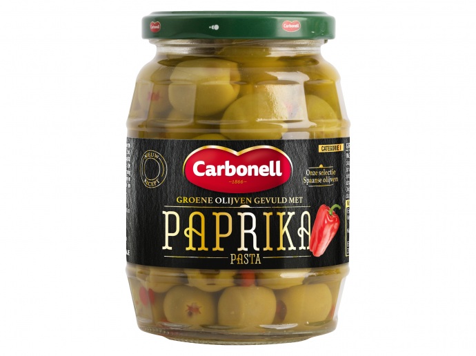 Groene olijven paprika