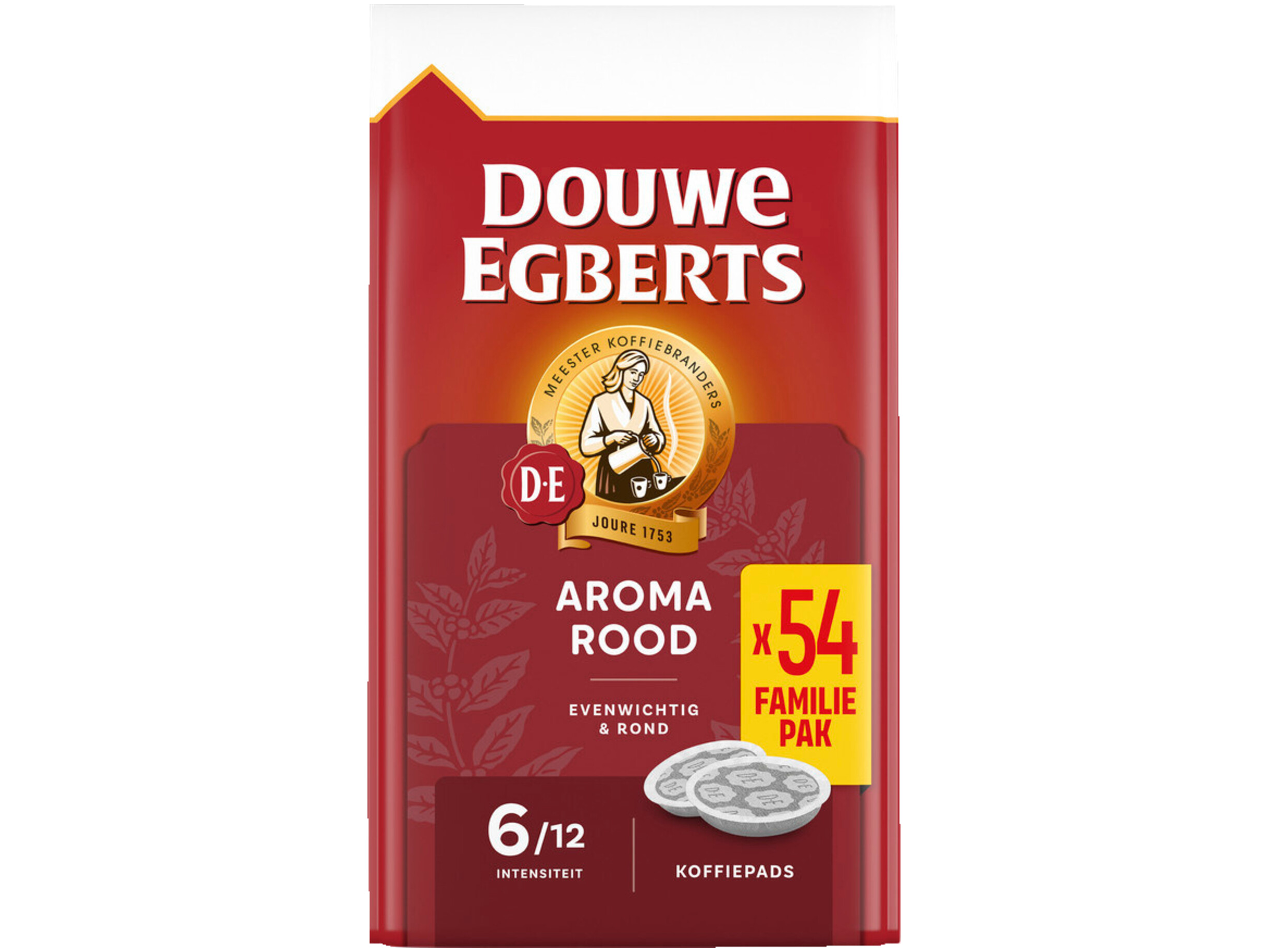 Aroma rood koffiepads familiepak