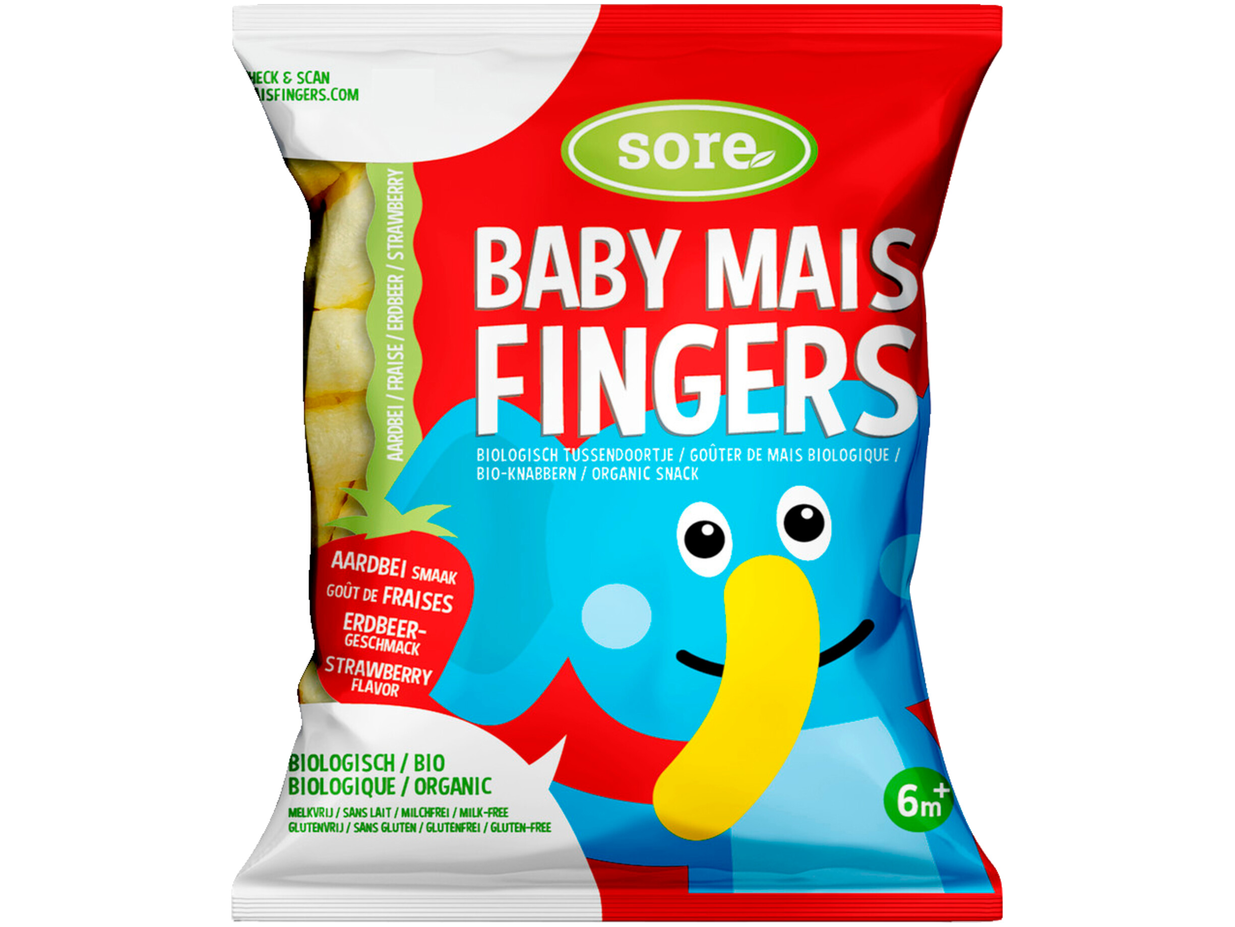 Baby maisfingers aardbei