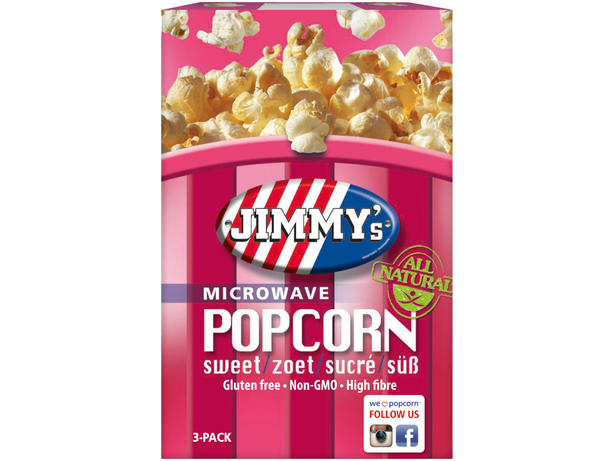 Magnetron popcorn zoet
