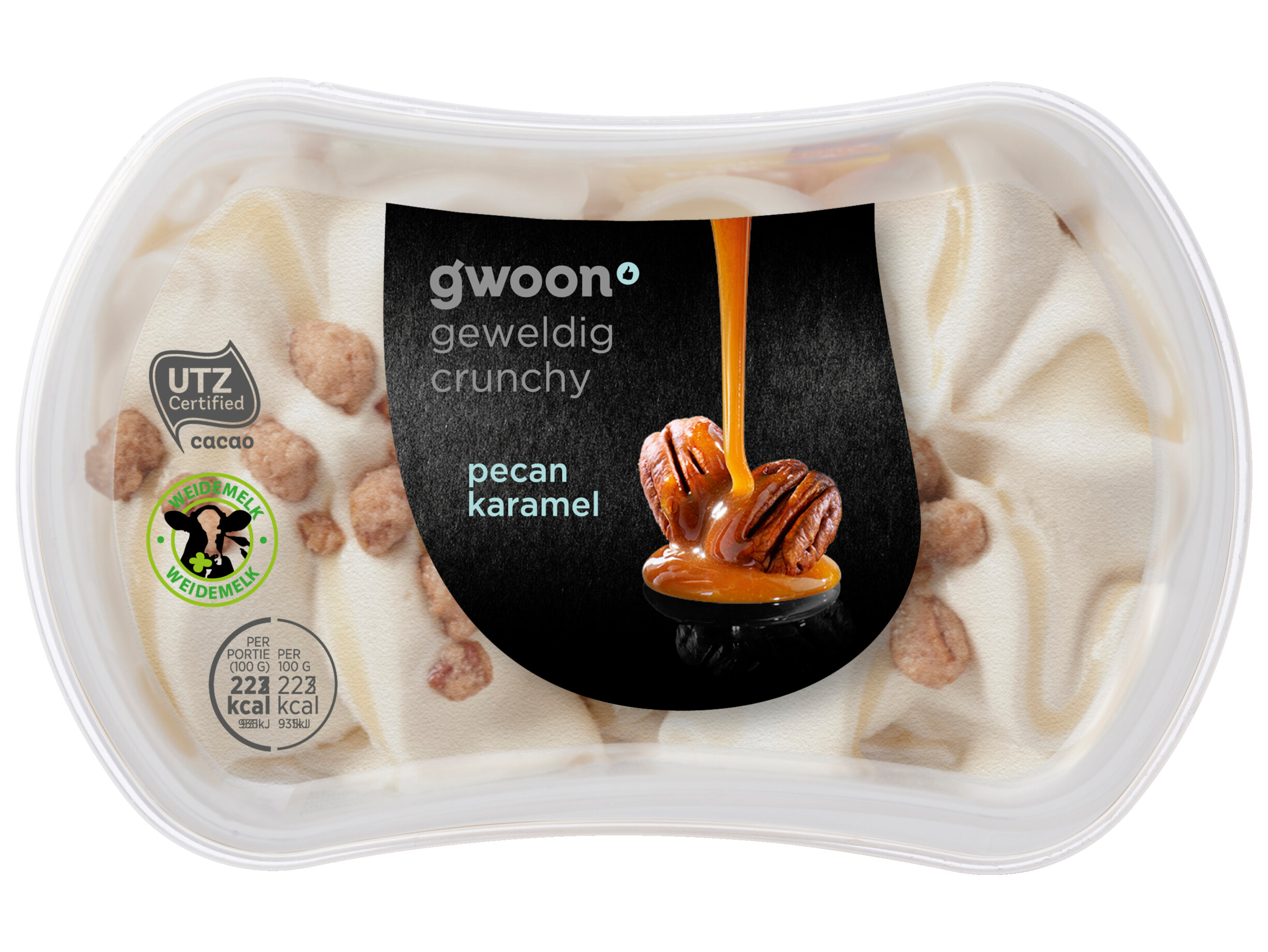 Slagroomijs pecan karamel
