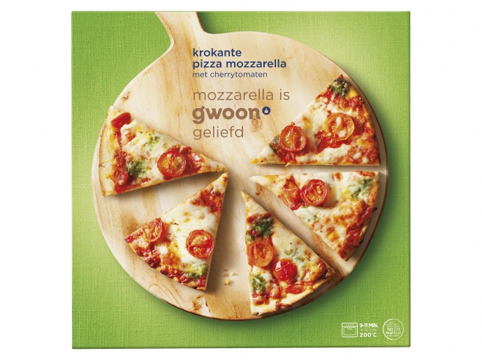 Krokante pizza mozzarella
