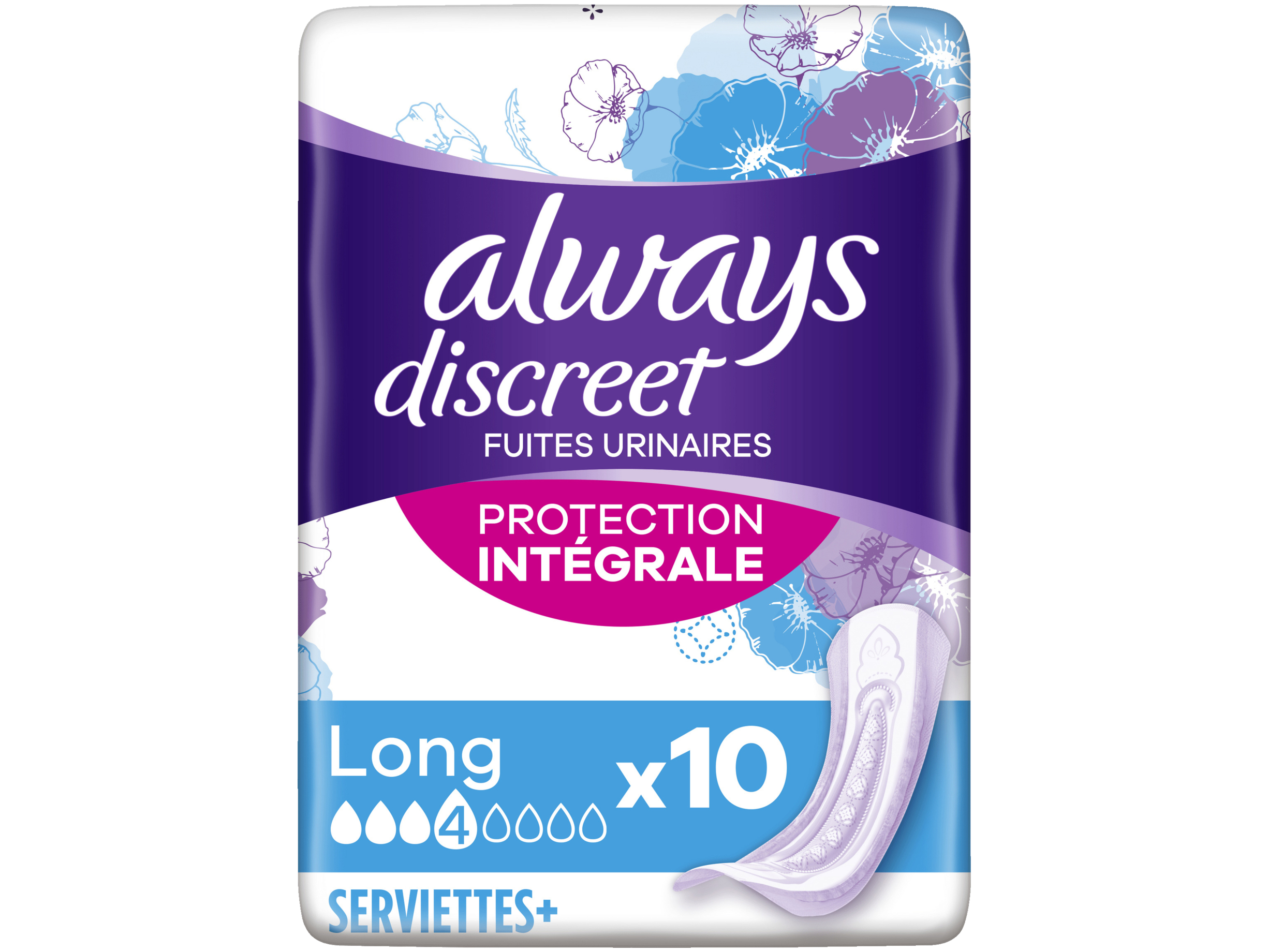Discreet maandverband plus long voor urineverlies
