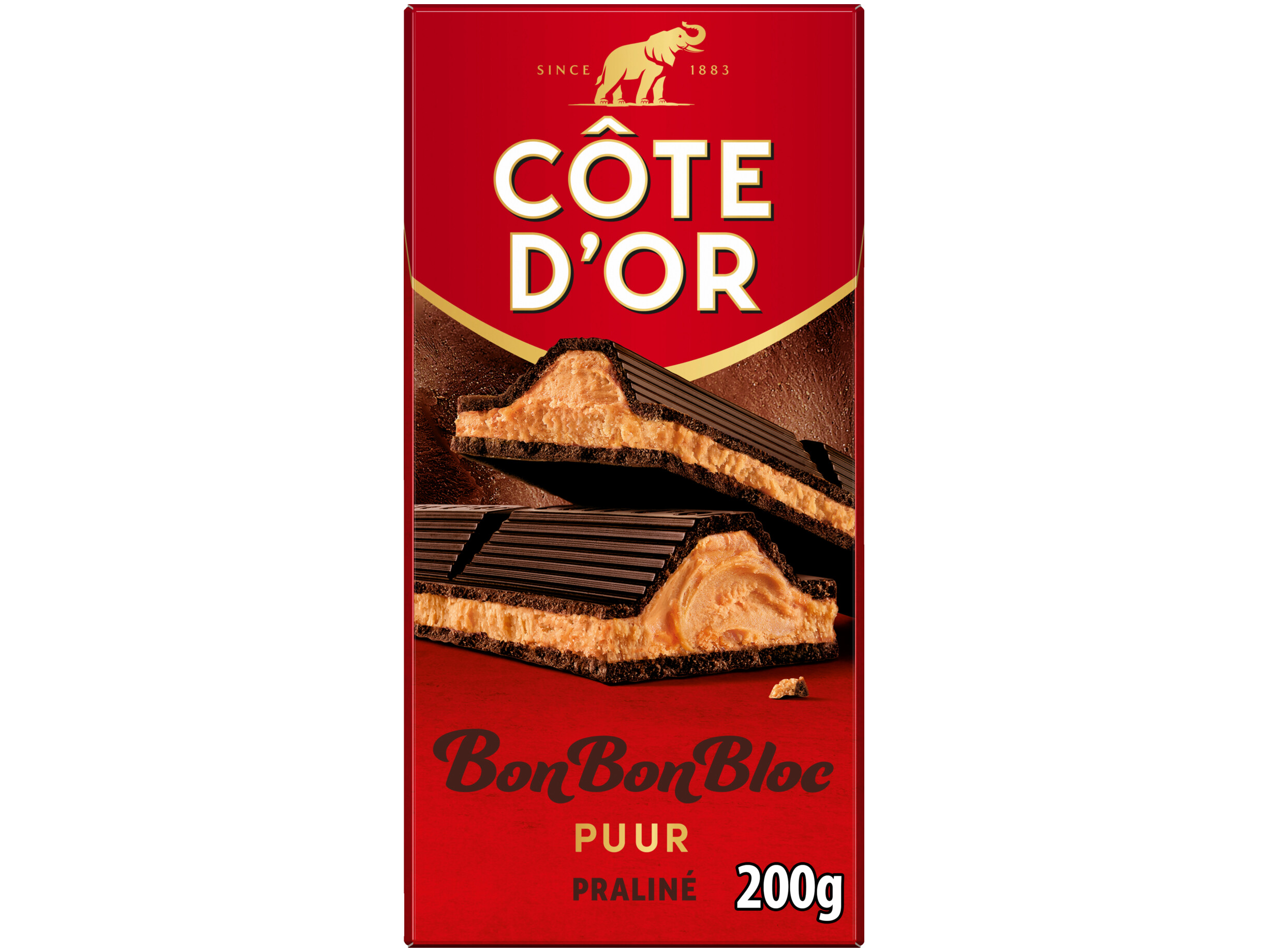 Chocoladereep praliné puur