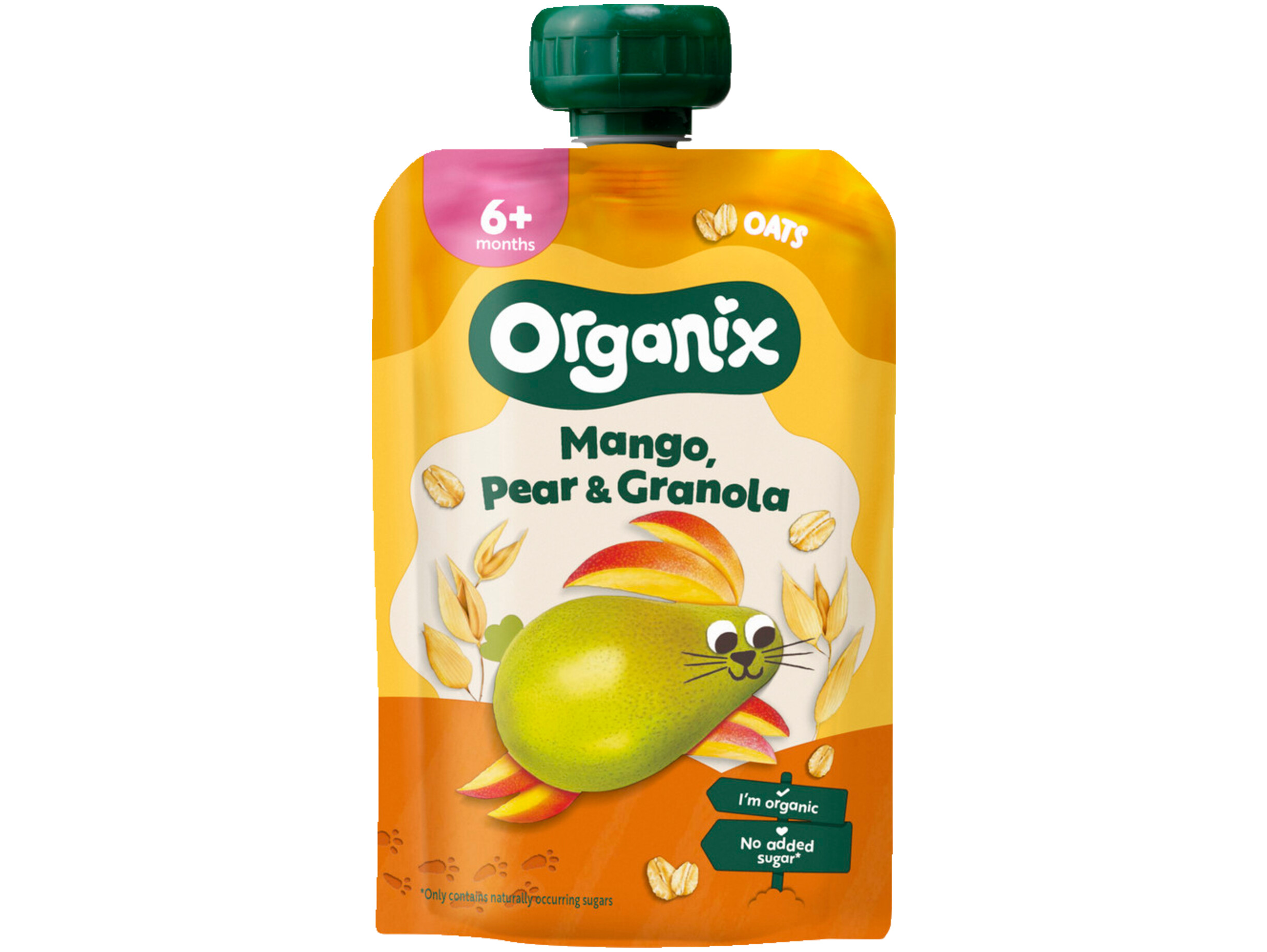 Knijpfruit Mango, peer & granola 6mnd