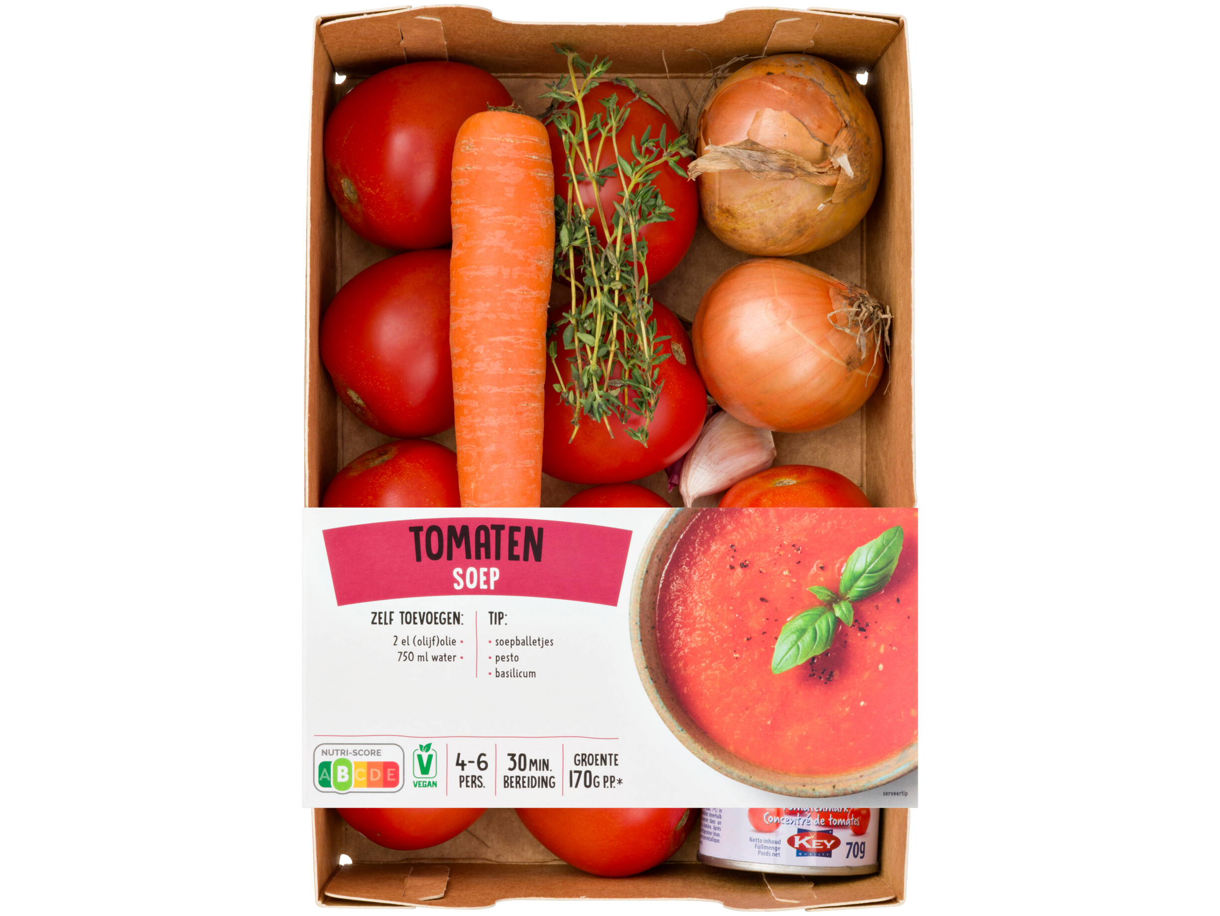 Verspakket tomatensoep