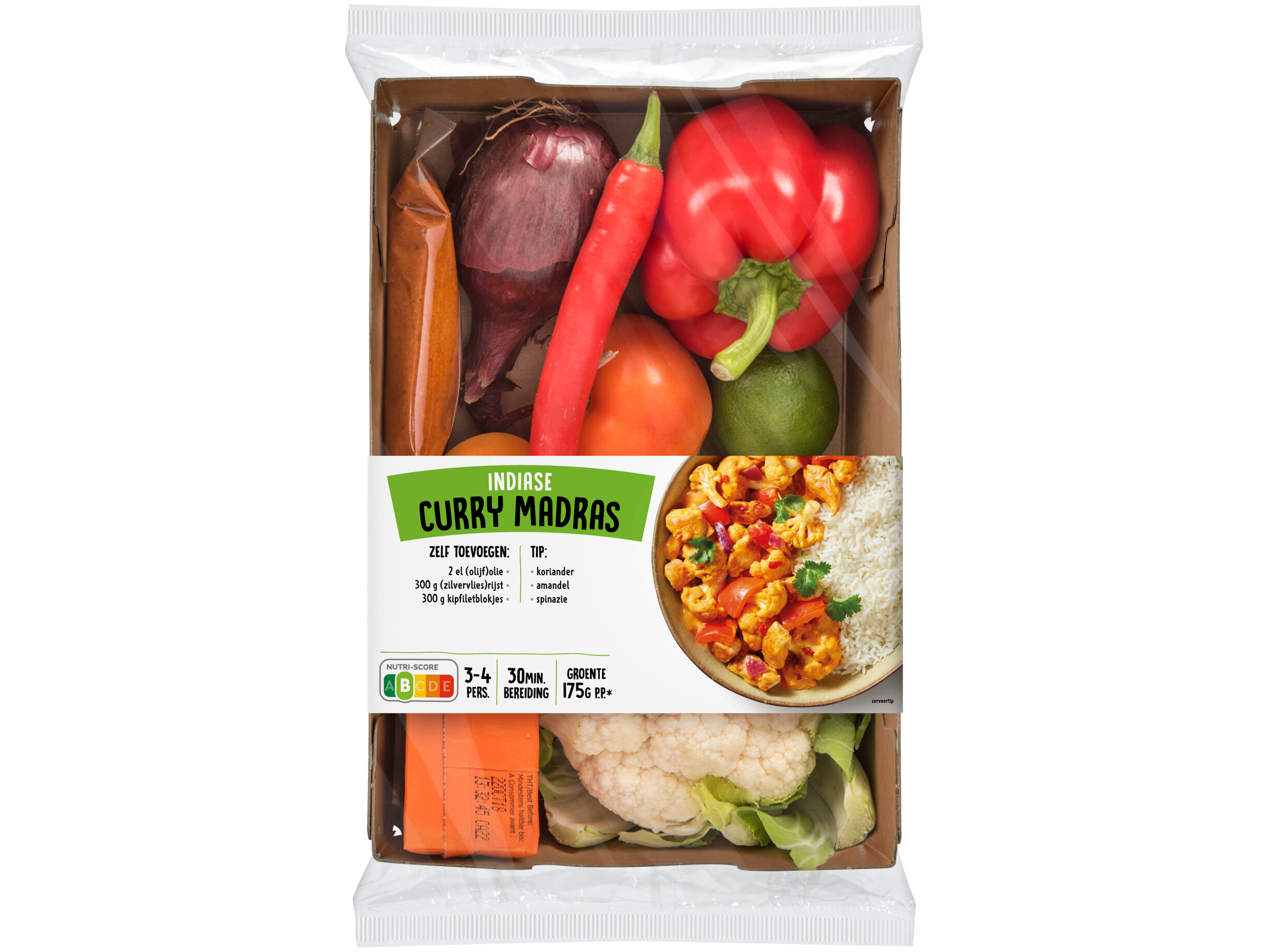 Verspakket curry madras