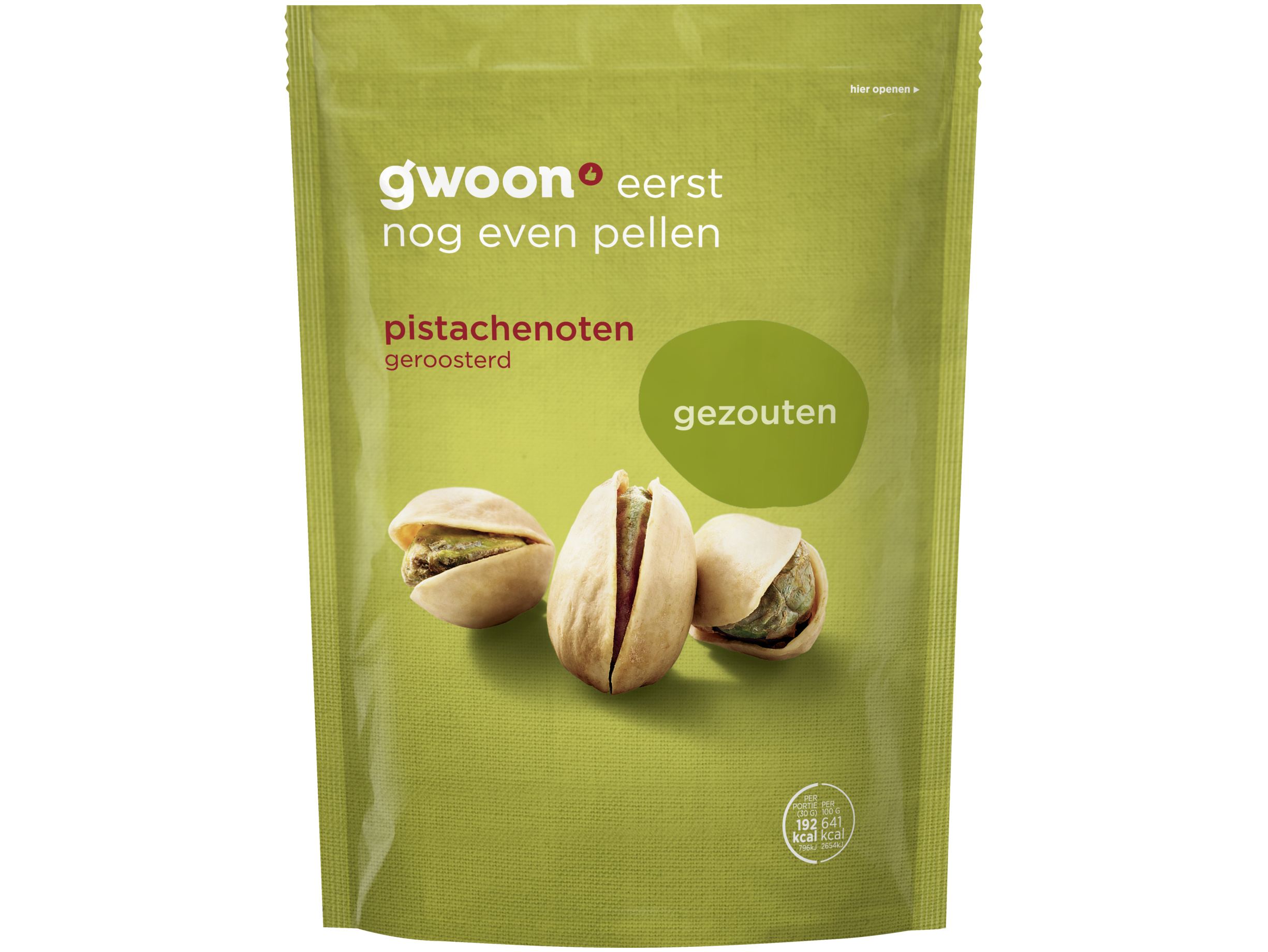 Gezouten pistachenoten geroosterd