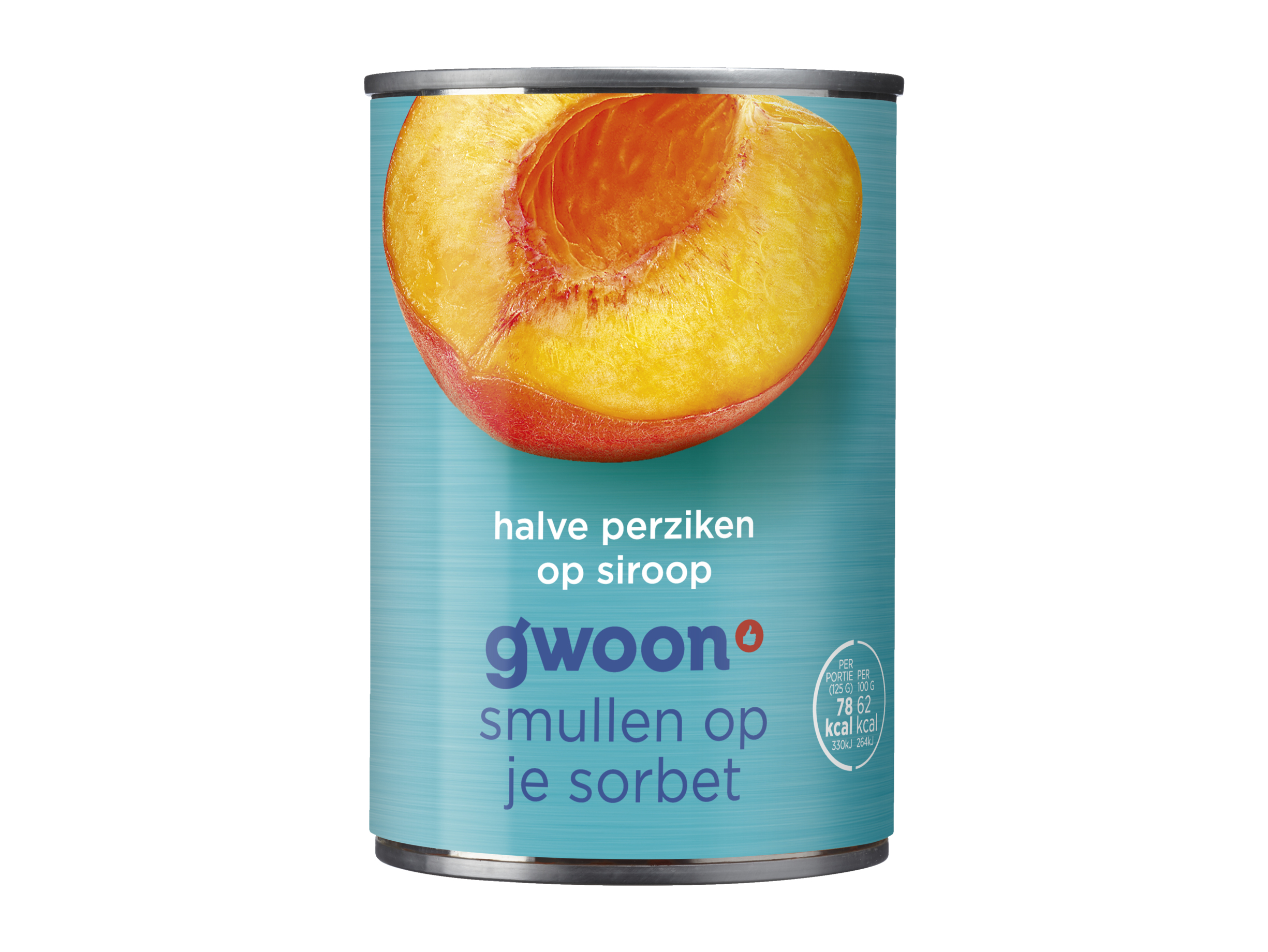 Halve perziken op siroop