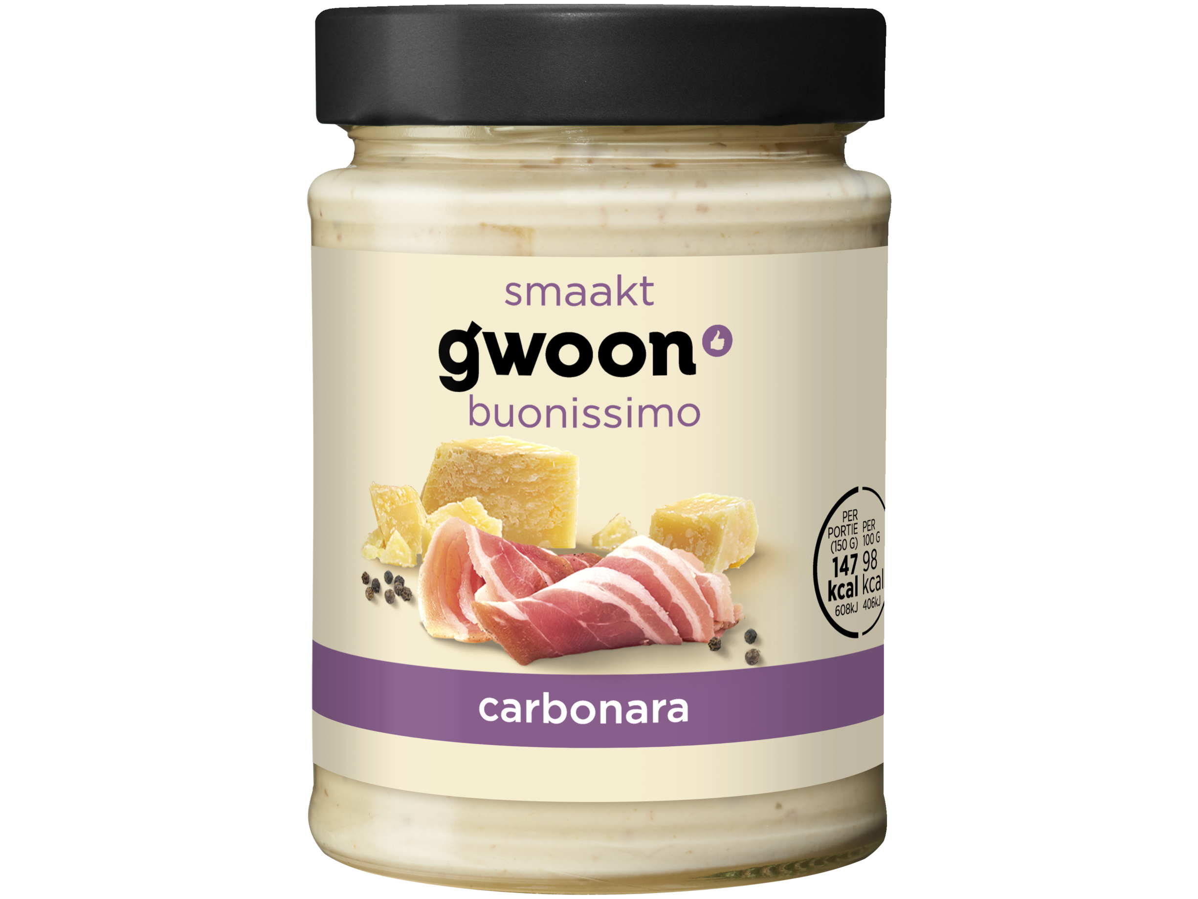 Pastasaus carbonara