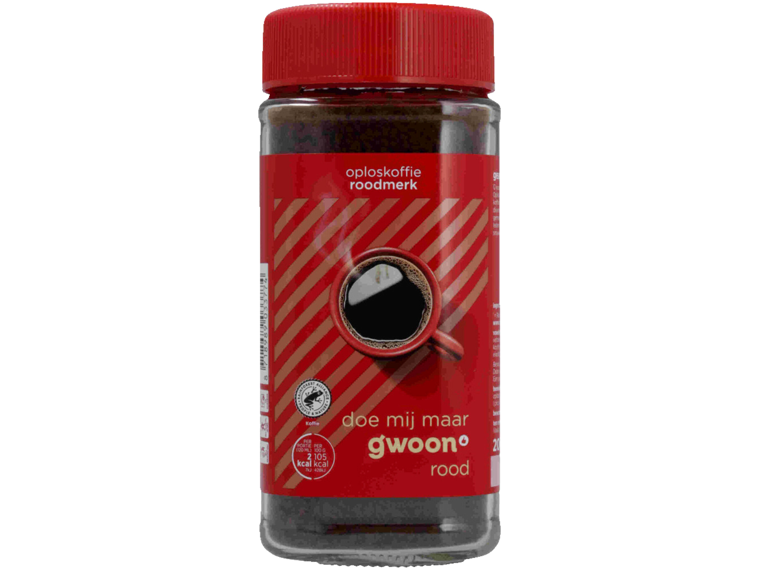 Oploskoffie rood