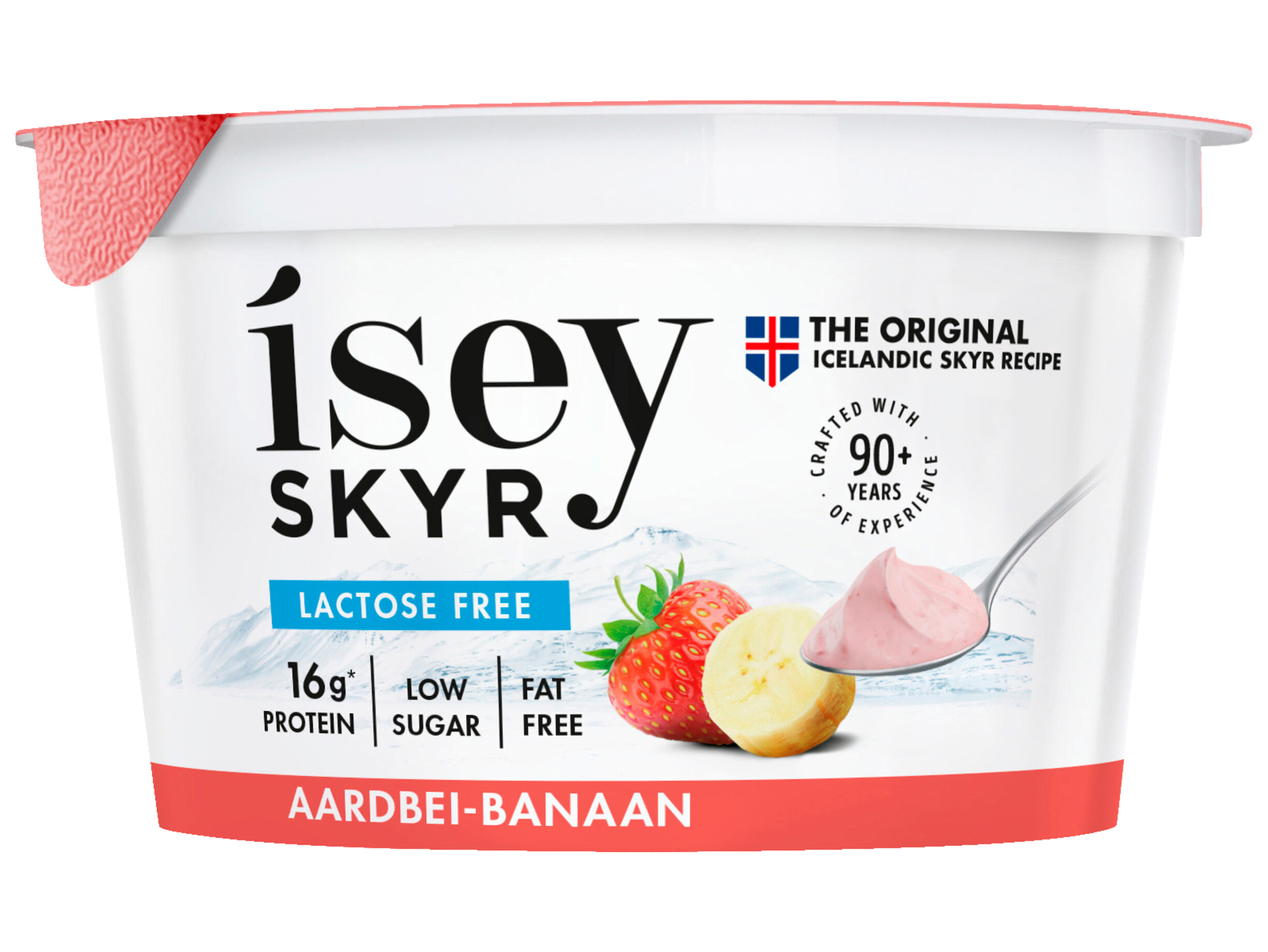 Skyr aardbei-banaan