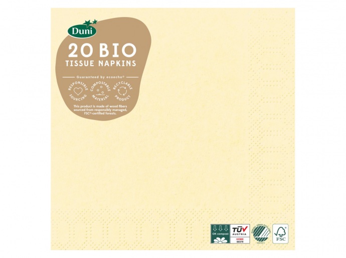 Servetten creme 3 laags