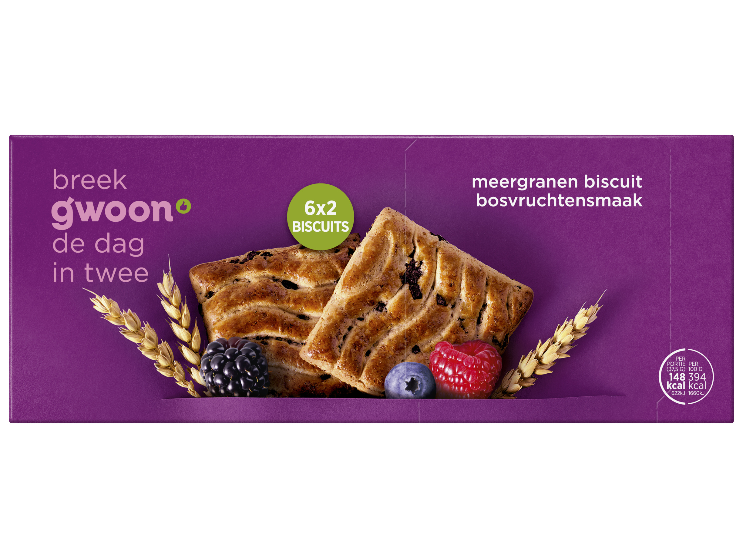 Meergranenbiscuit bosvruchten