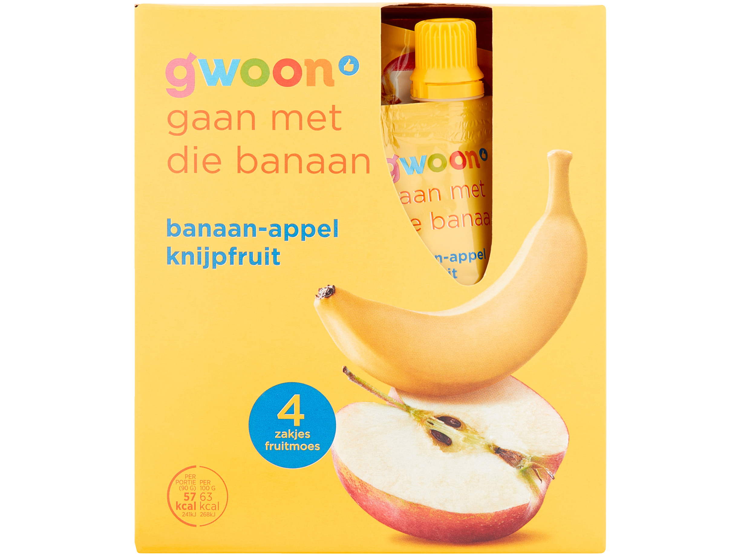 Knijpfruit appel banaan