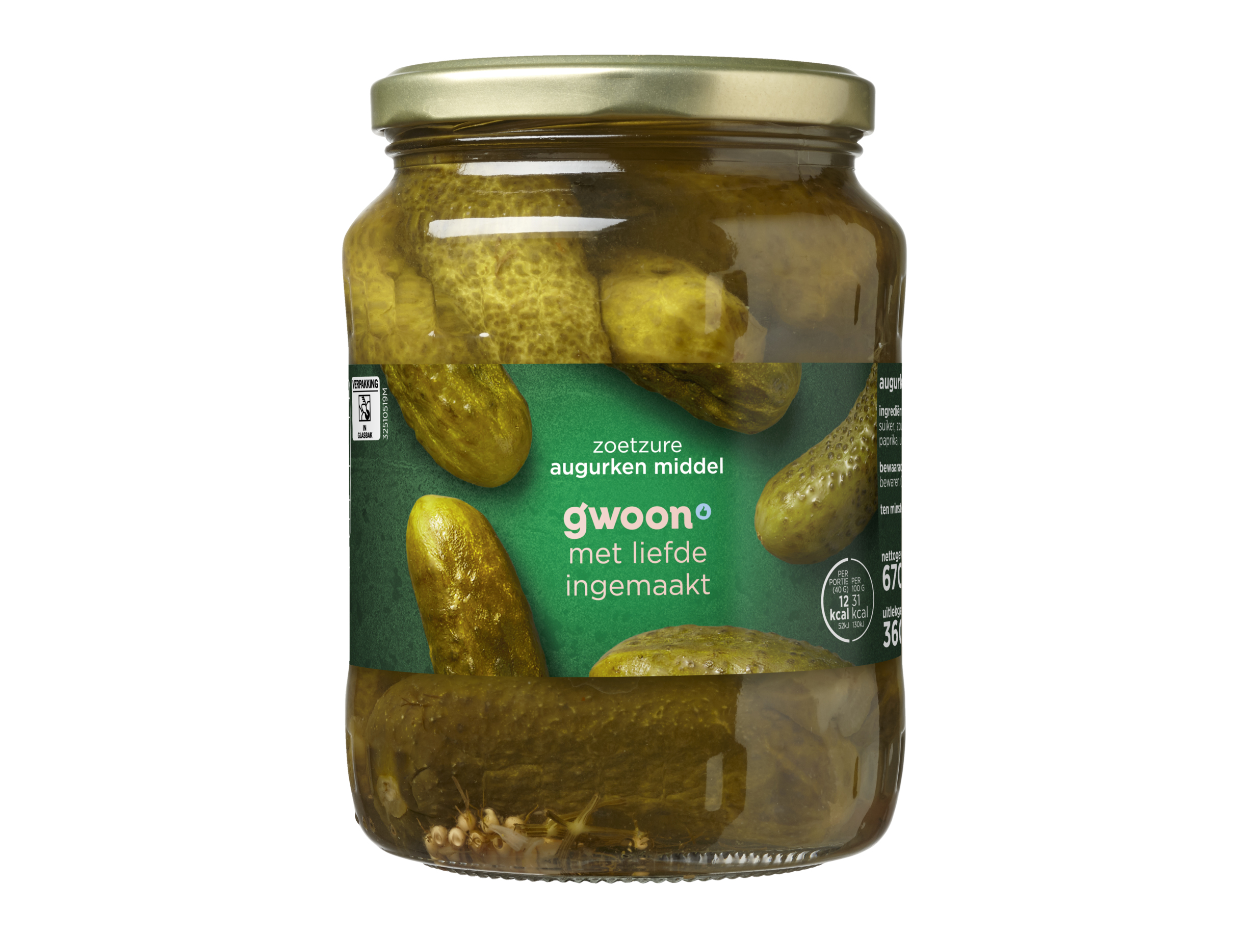 Augurken middel zoetzuur