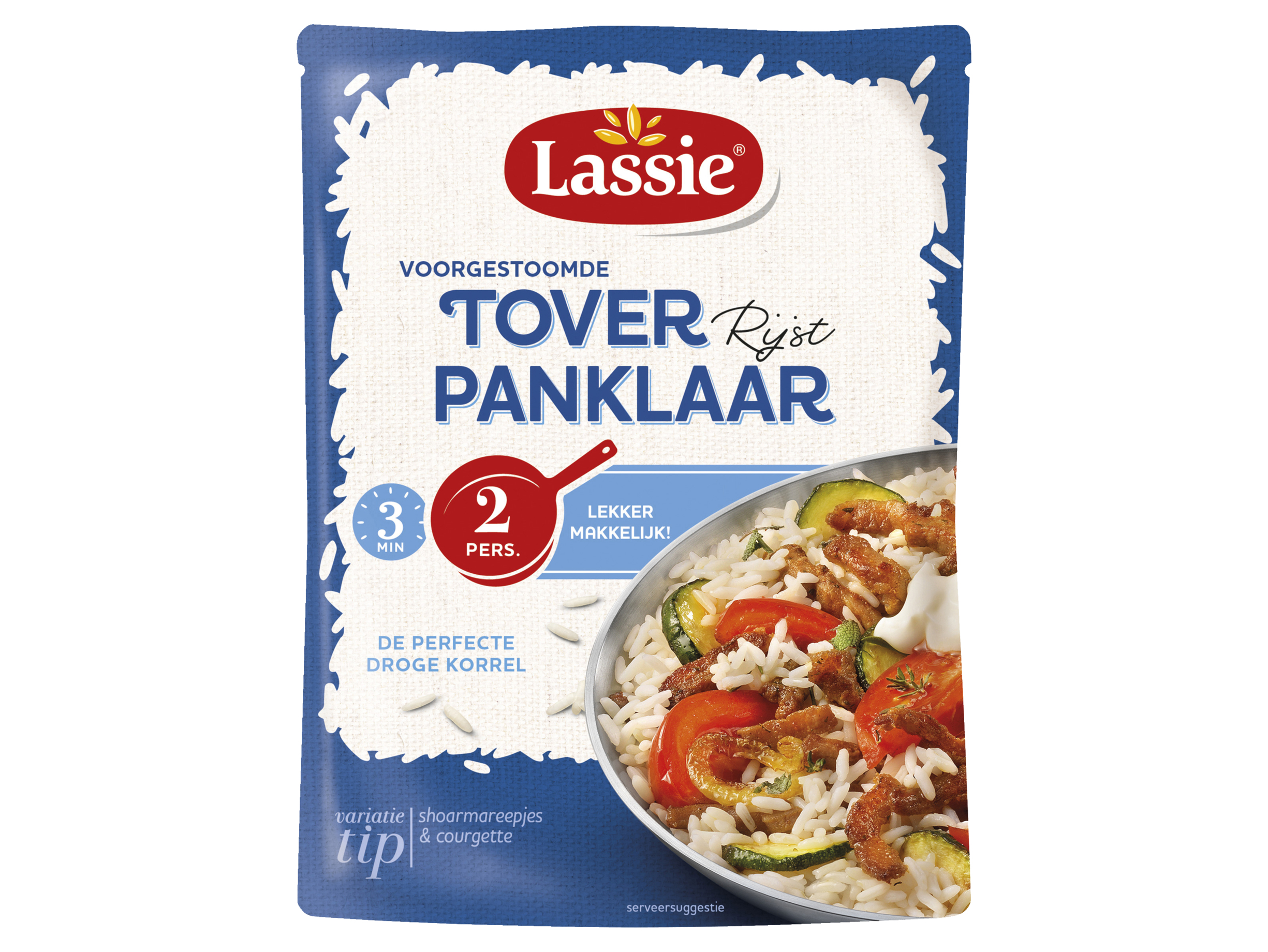 Voorgestoomde witte rijst