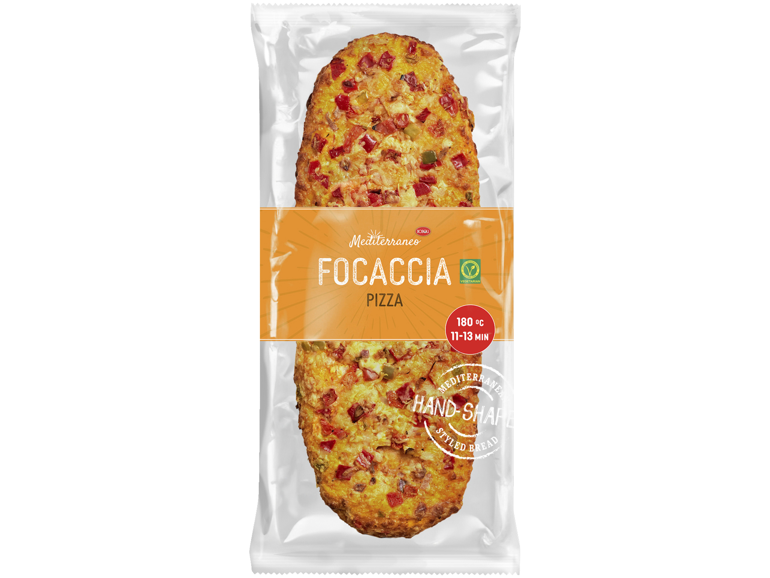 Focaccia pizza-stok