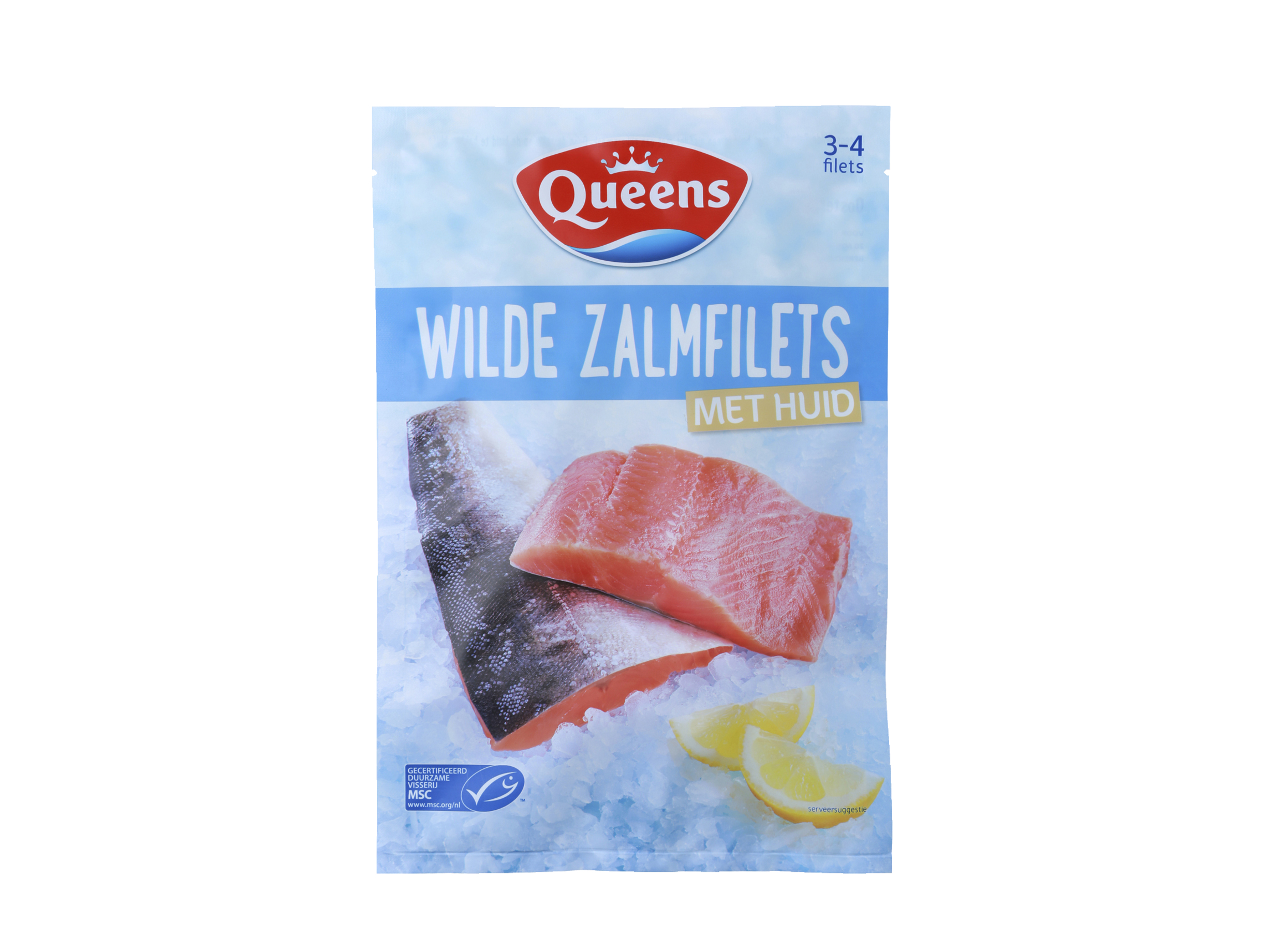 Wilde zalmfilet met huid