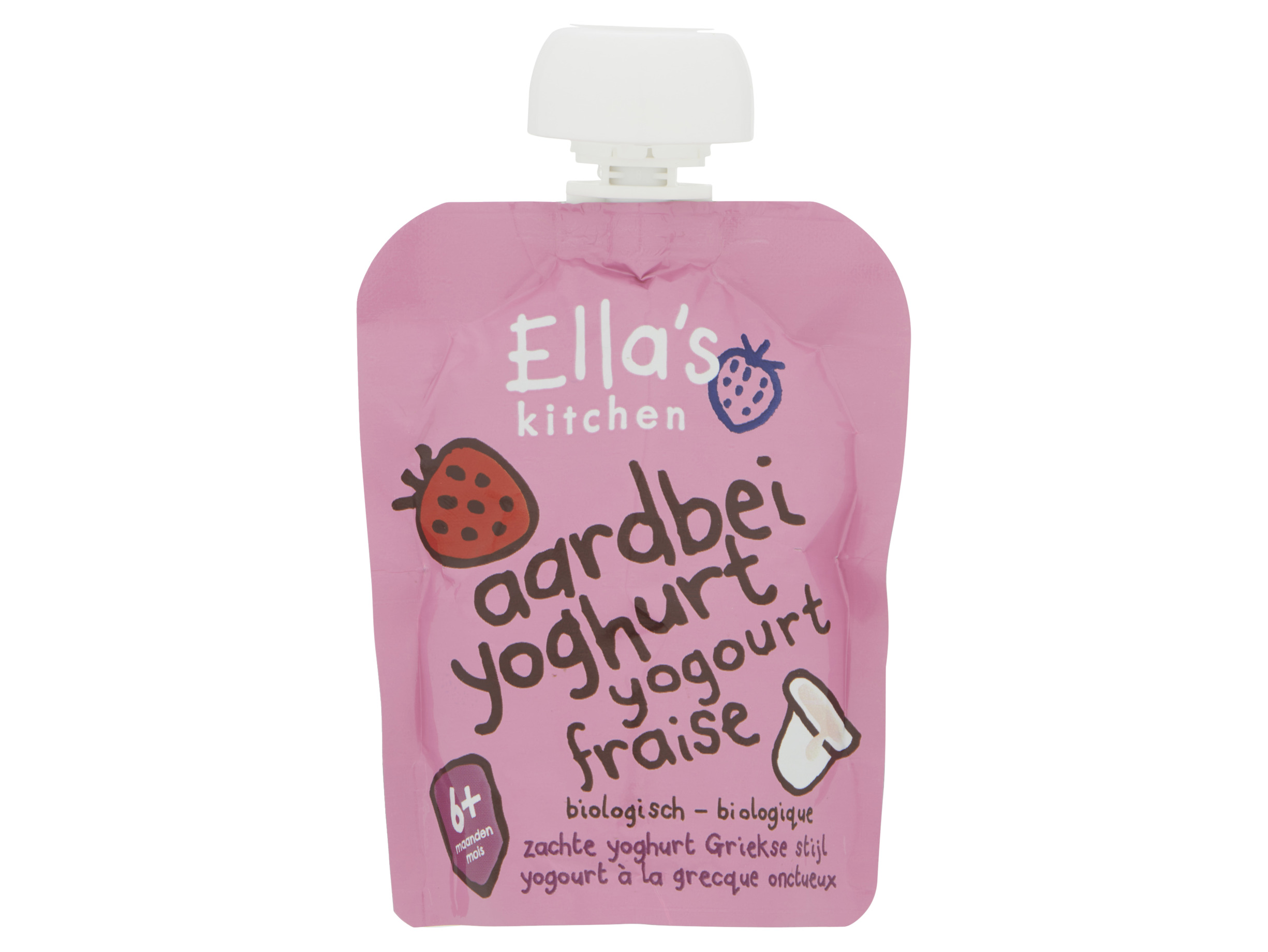 Yoghurt aardbei 6+ mnd