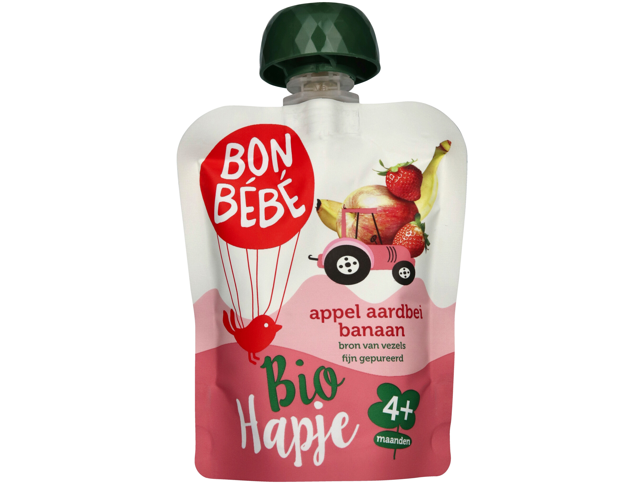 Appel aardbei pouch bio 4+ mnd