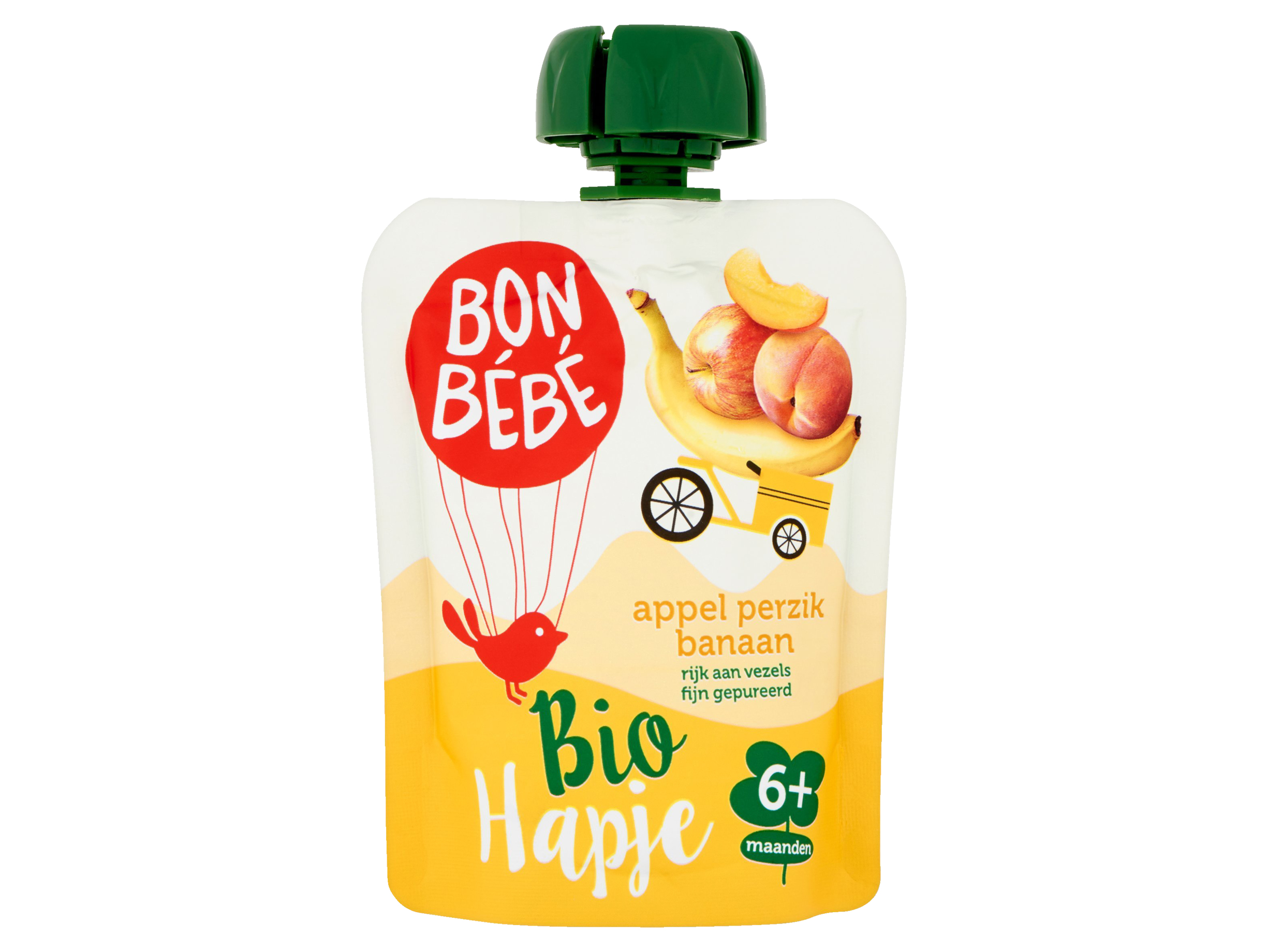 Perzik banaan pouch bio 4+ mnd