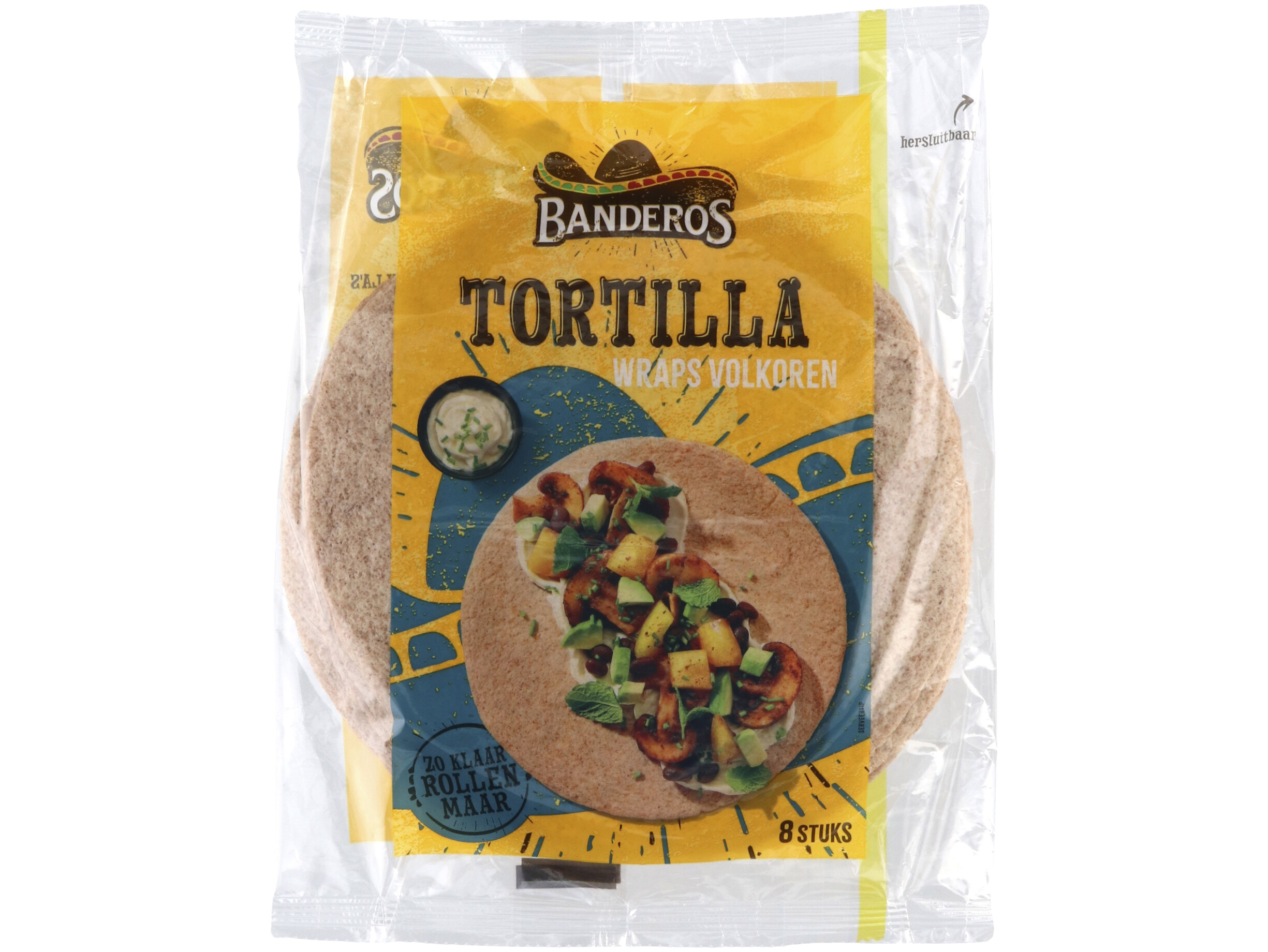 Tortilla volkoren medium