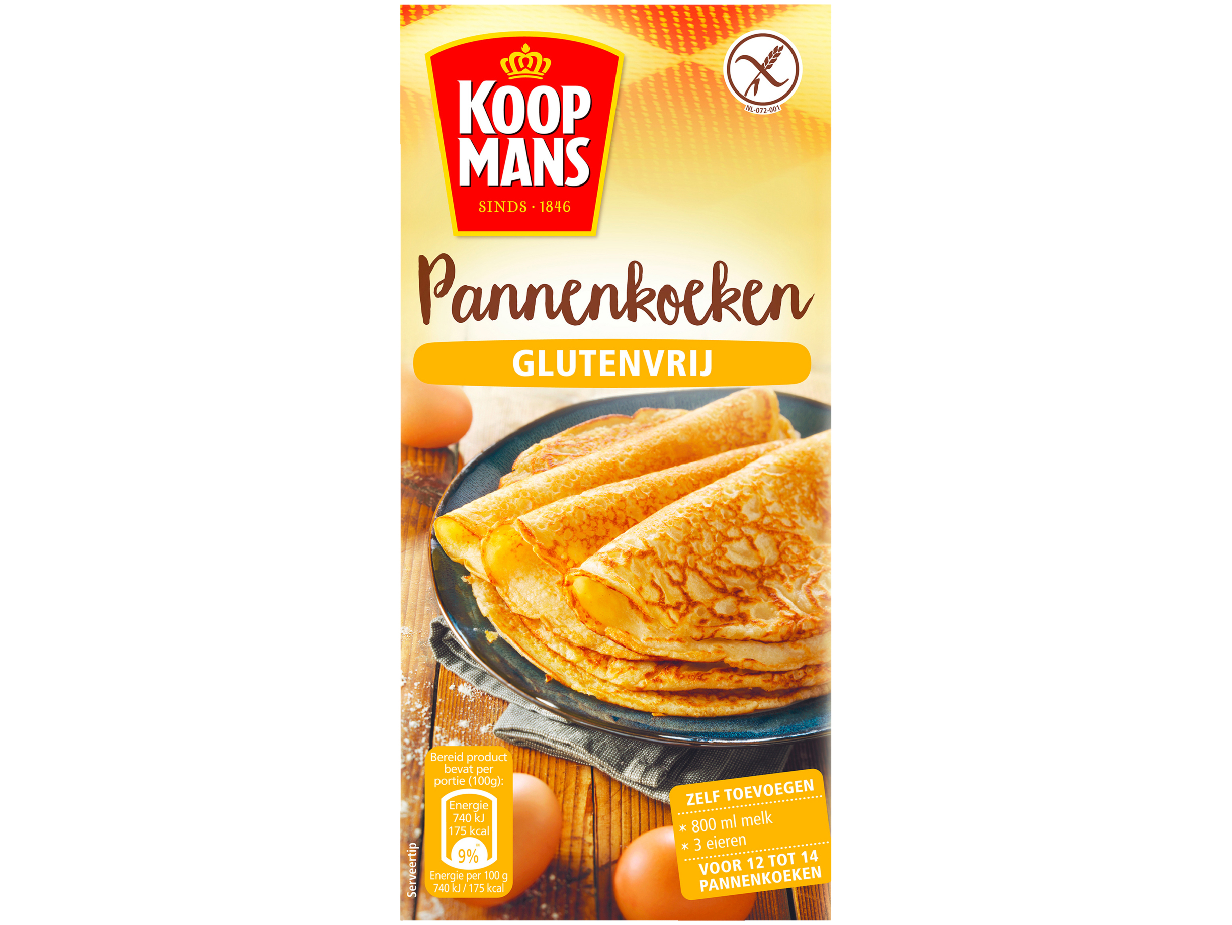 Pannenkoekenmix glutenvrij
