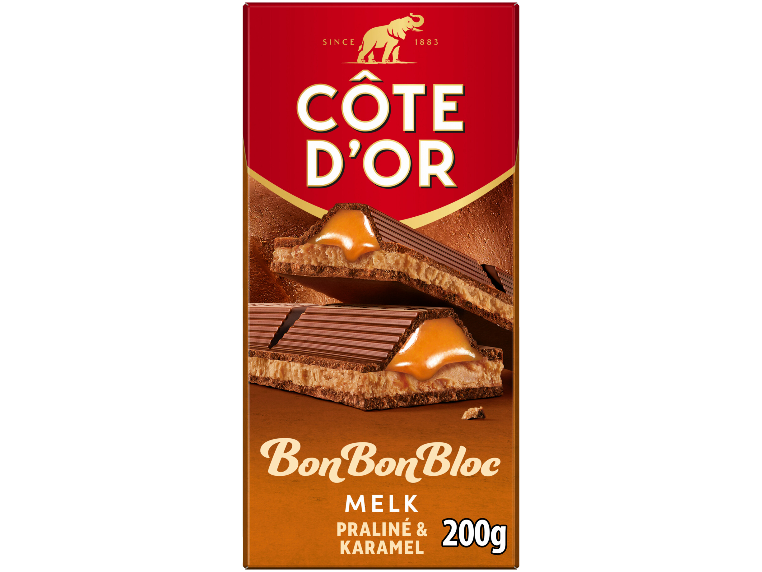 Chocoladereep praliné karamel