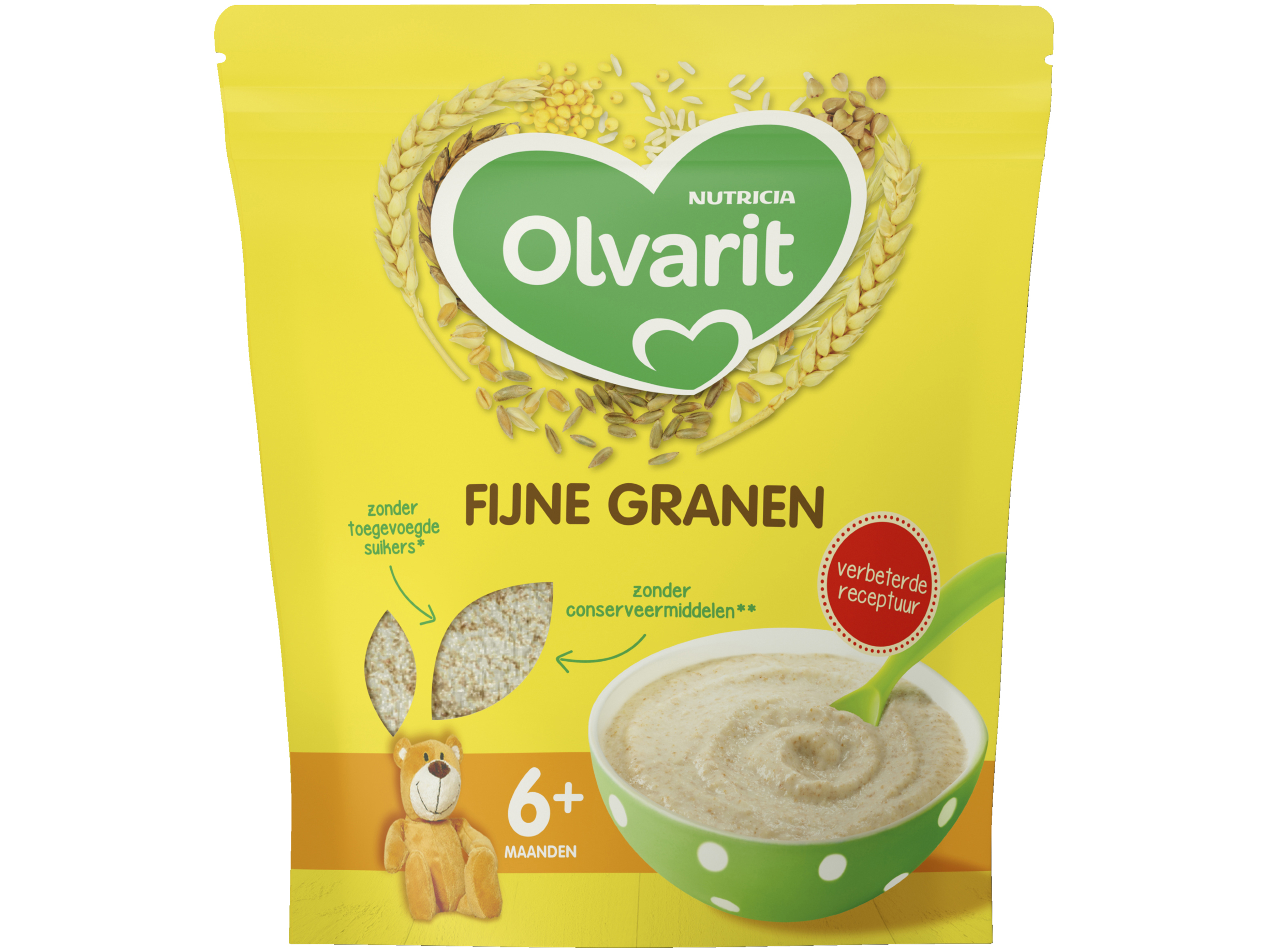 8+ maanden babypap fijne granen