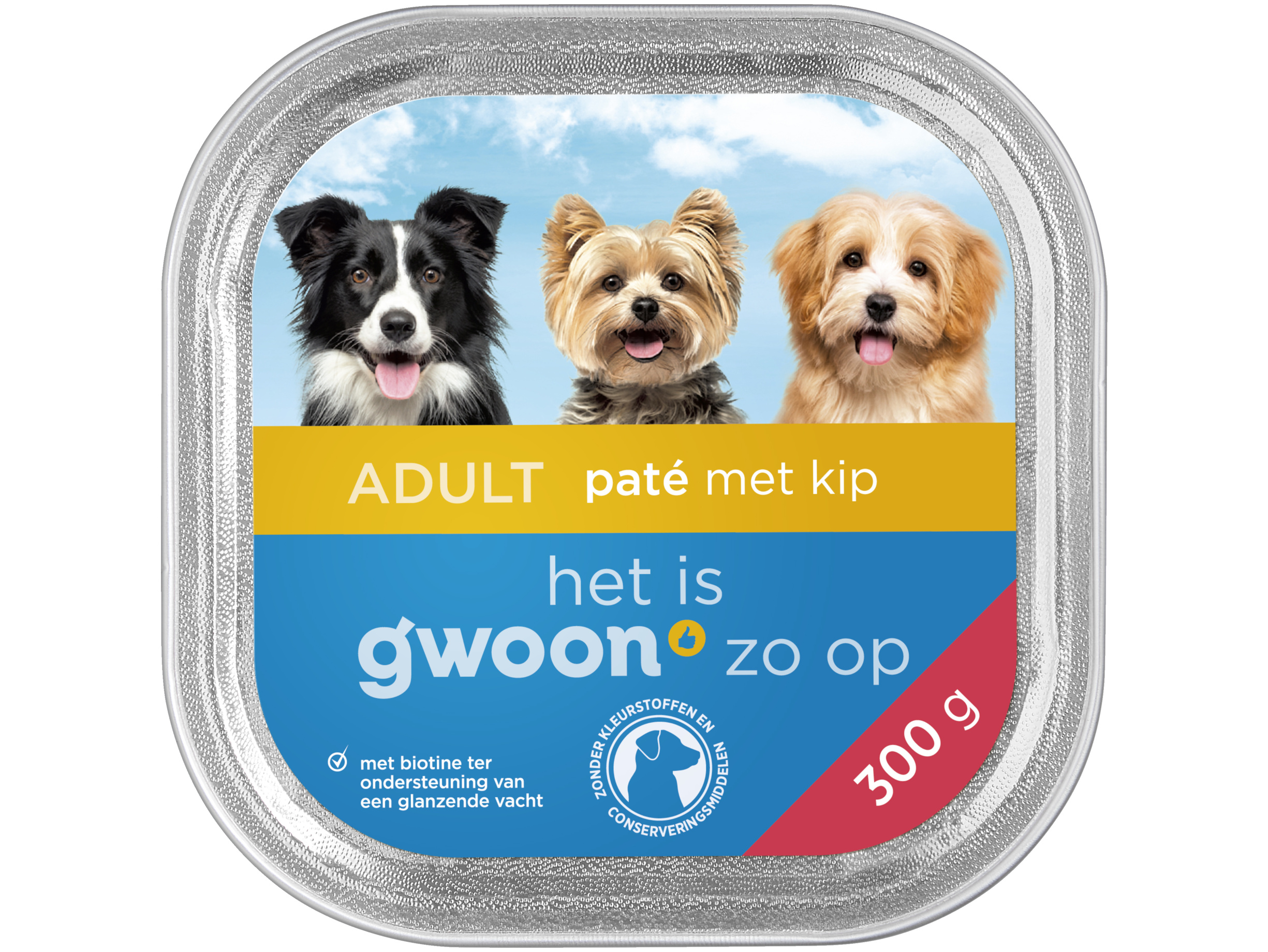 Paté met kip hond