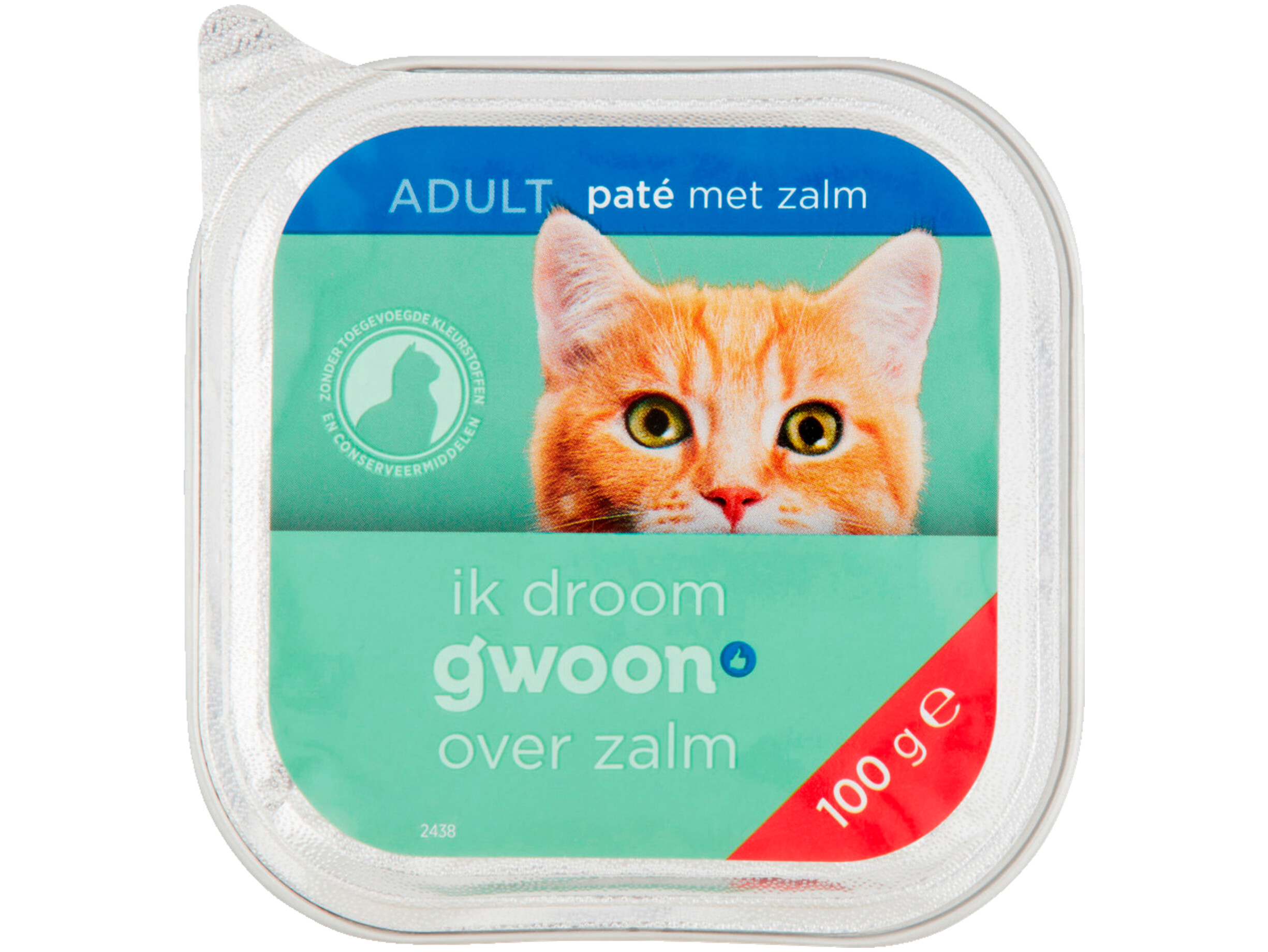 Paté met zalm kat